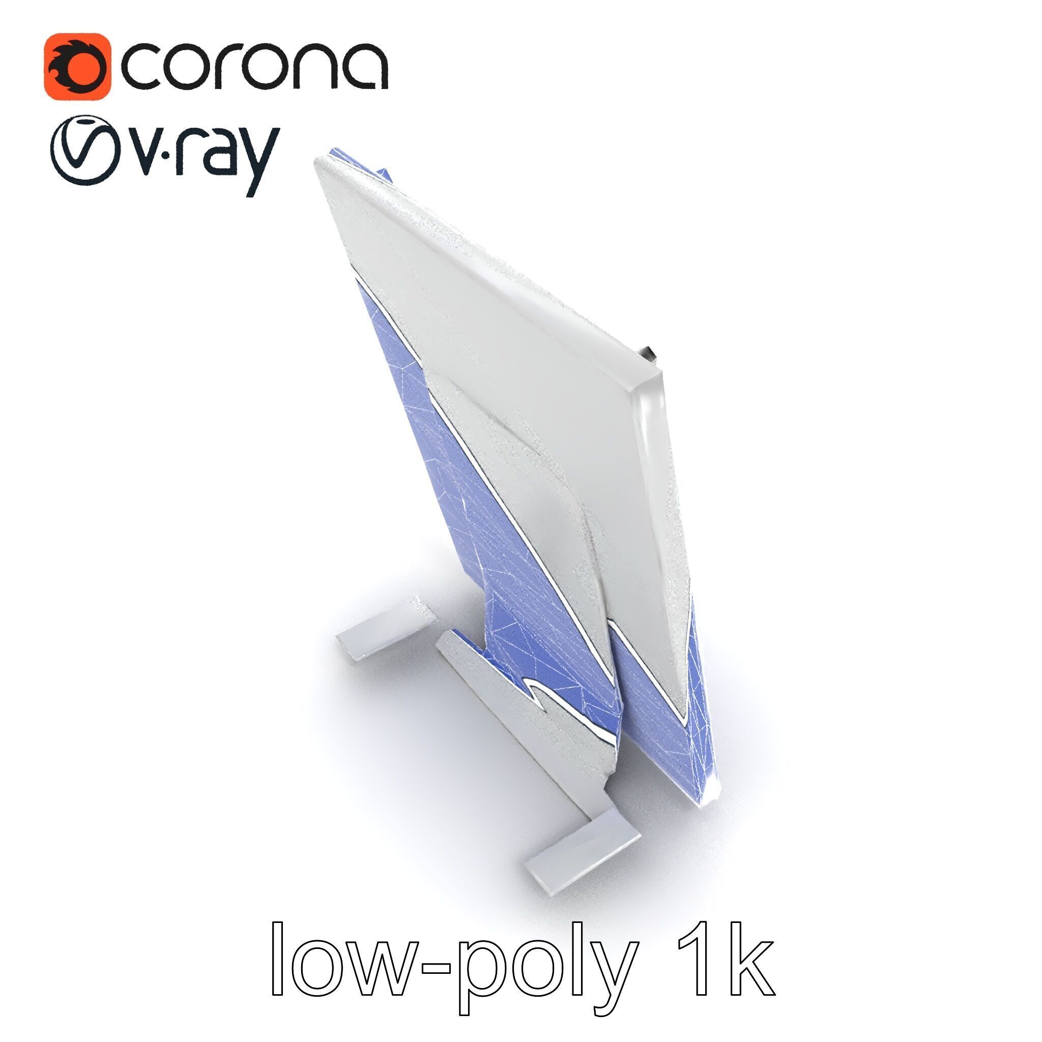 Magnetic Frame Photo Holder Model Pack Low-poly 3D model_12