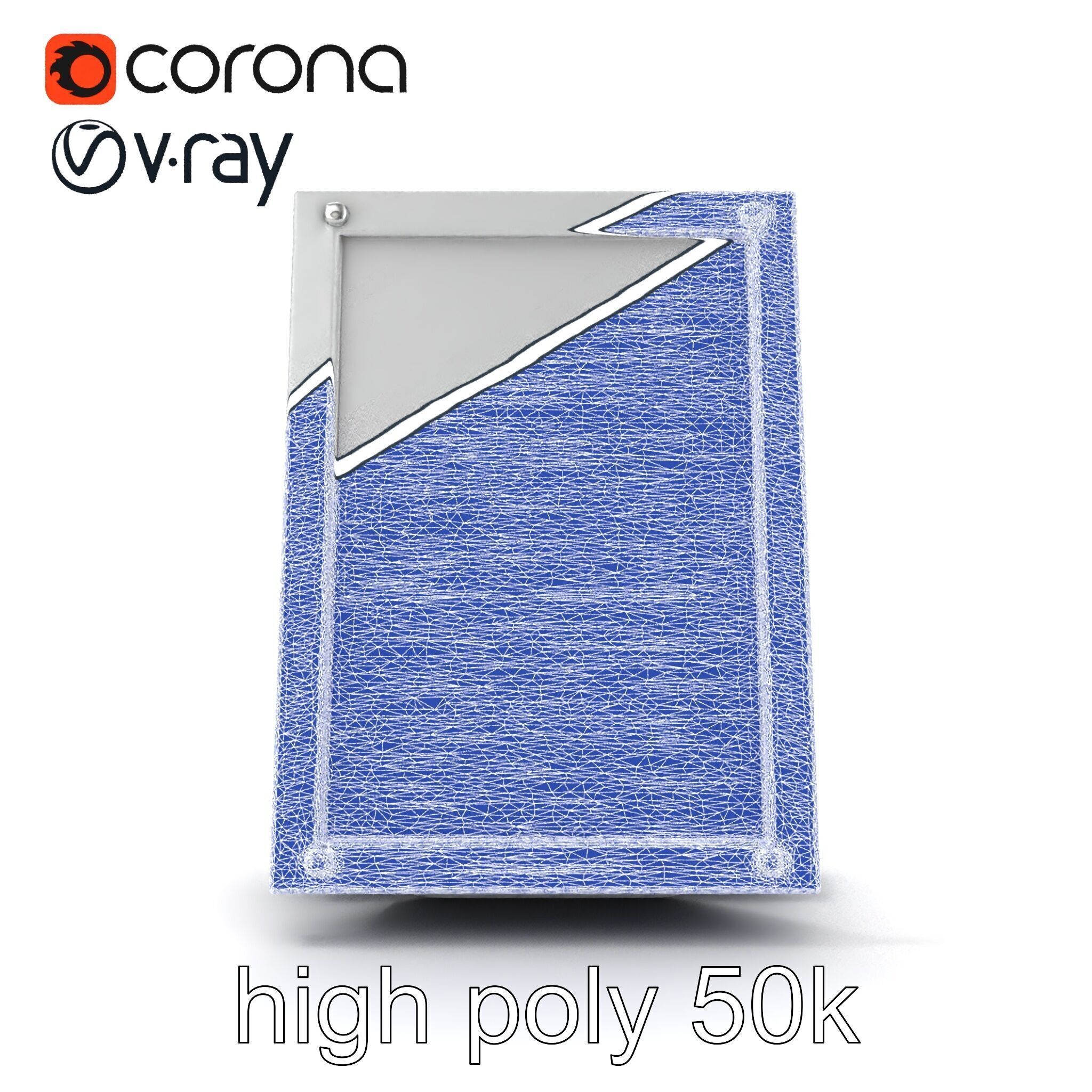 Magnetic Frame Photo Holder Model Pack Low-poly 3D model_11