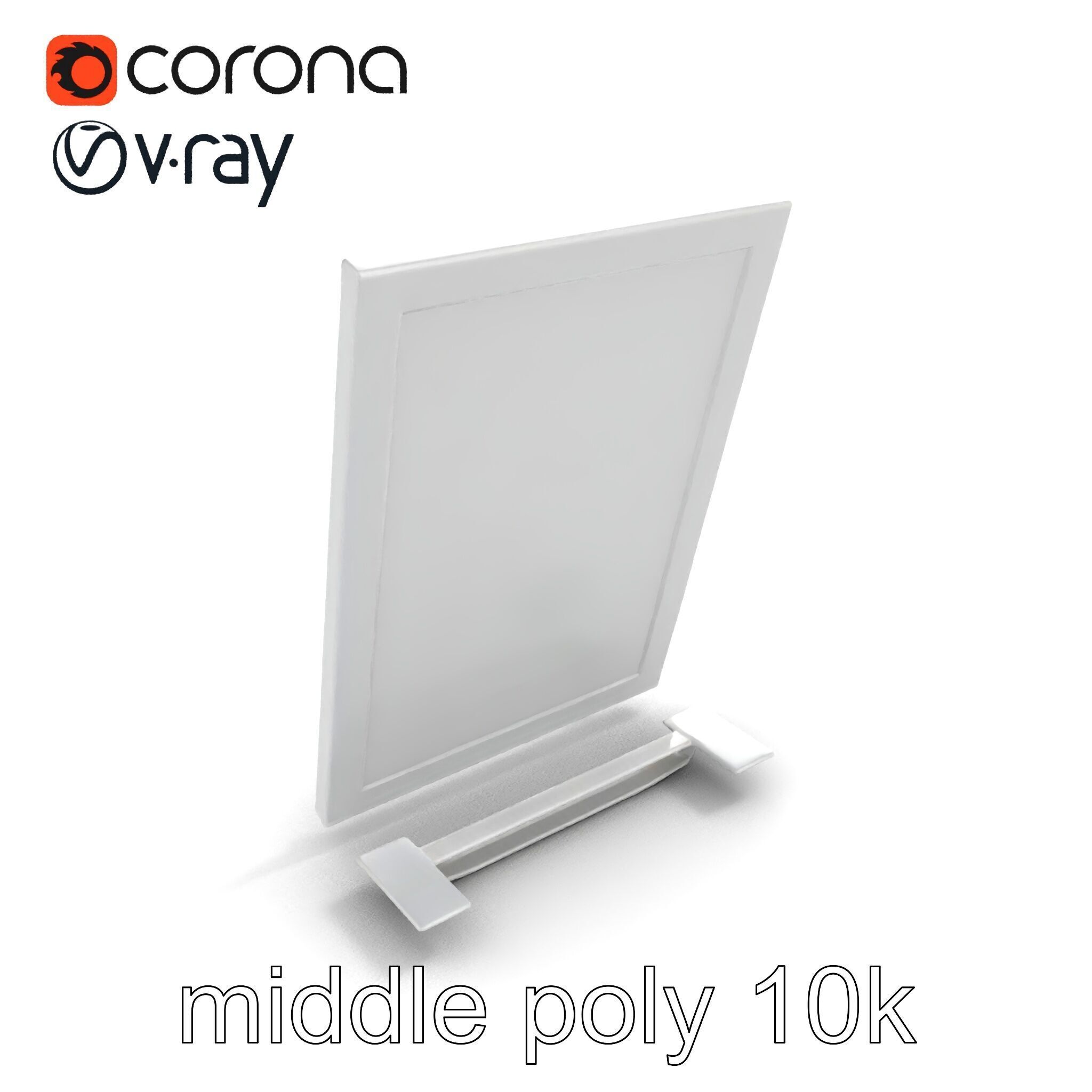 Magnetic Frame Photo Holder Model Pack Low-poly 3D model_7