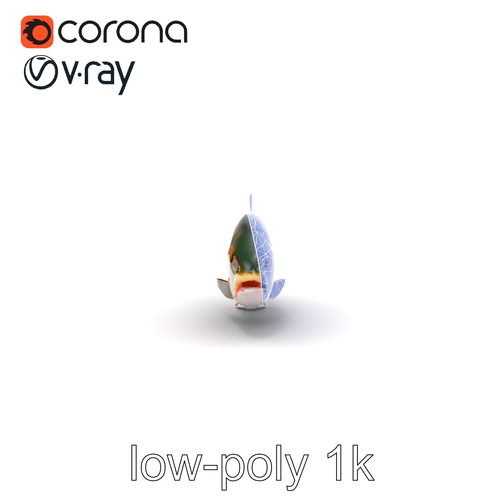 Dynamic Trout Fish Nature Realism model pack Low-poly 3D model_19