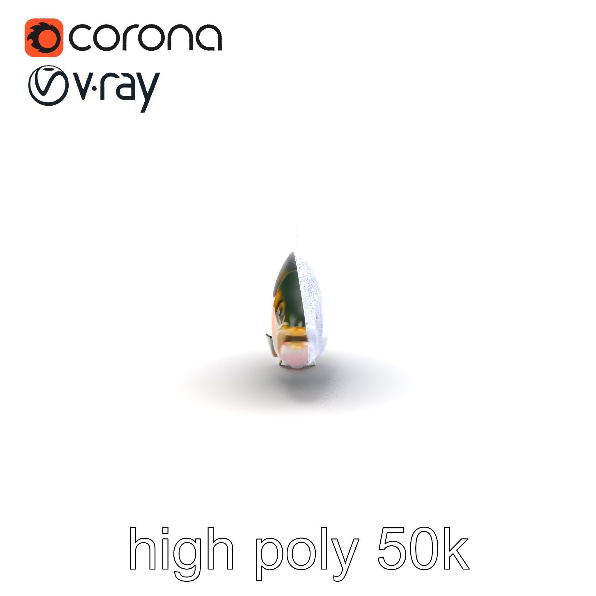 Dynamic Trout Fish Nature Realism model pack Low-poly 3D model_14