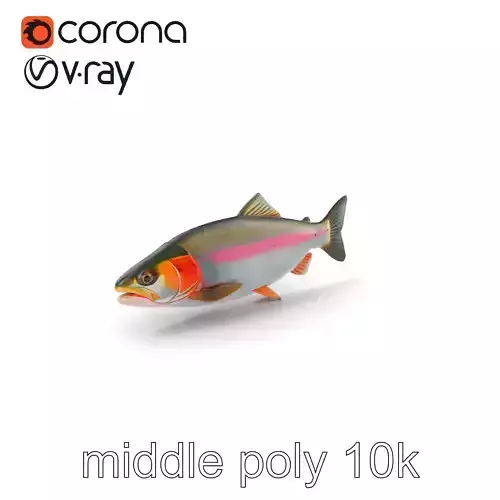 Dynamic Trout Fish Nature Realism model pack