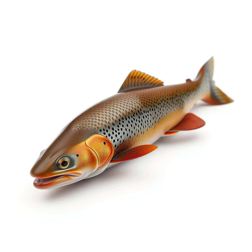 Brown Trout Realistic Fish 3D Model Pack Low-poly 3D model_4