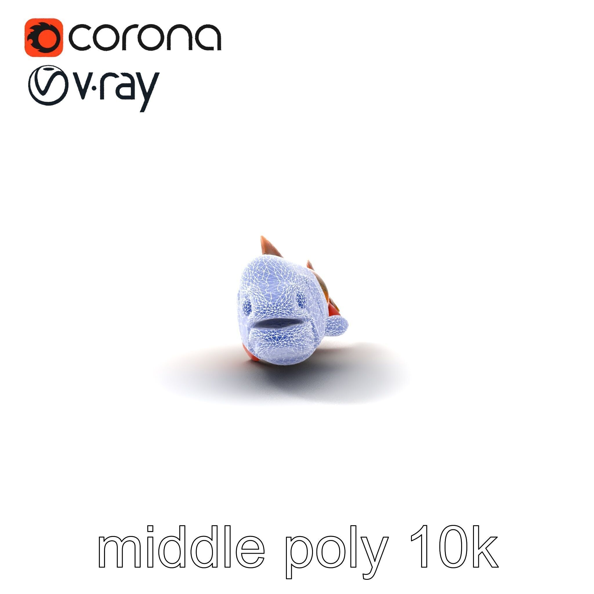 Brown Trout Realistic Fish 3D Model Pack Low-poly 3D model_25