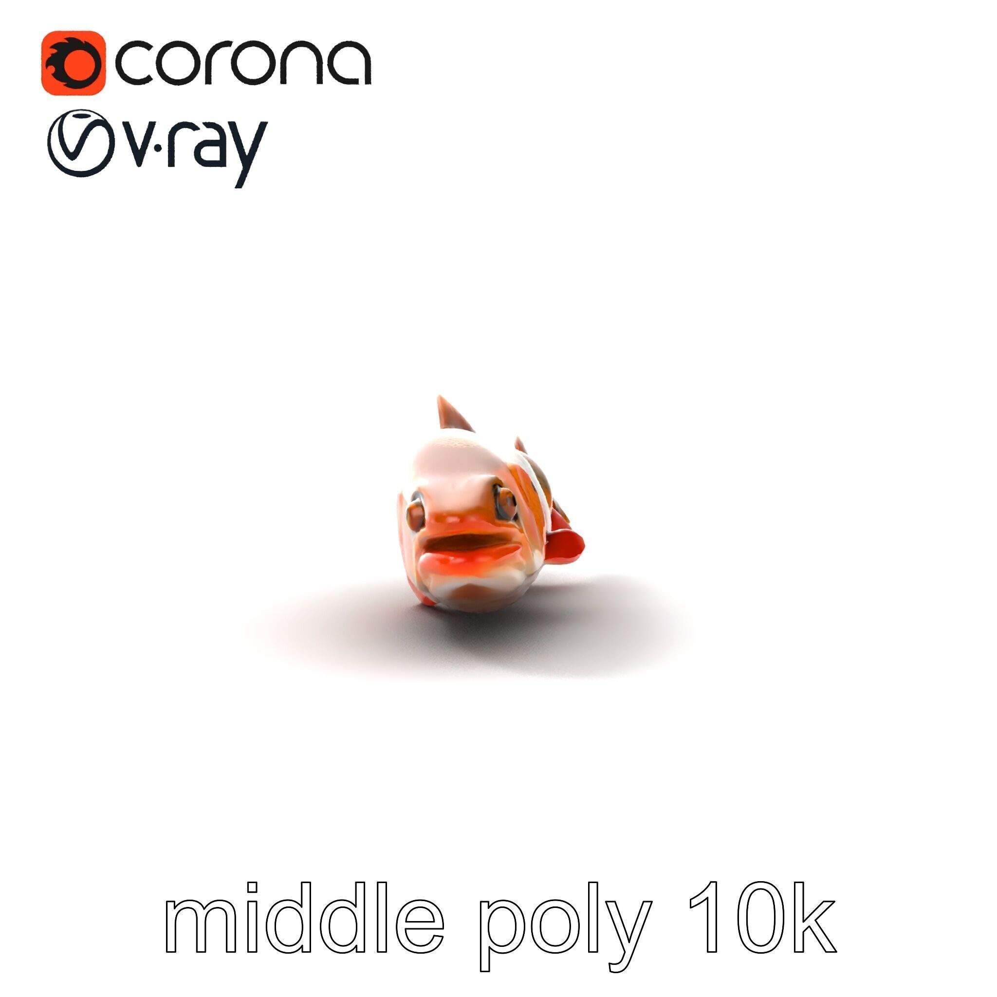 Brown Trout Realistic Fish 3D Model Pack Low-poly 3D model_22