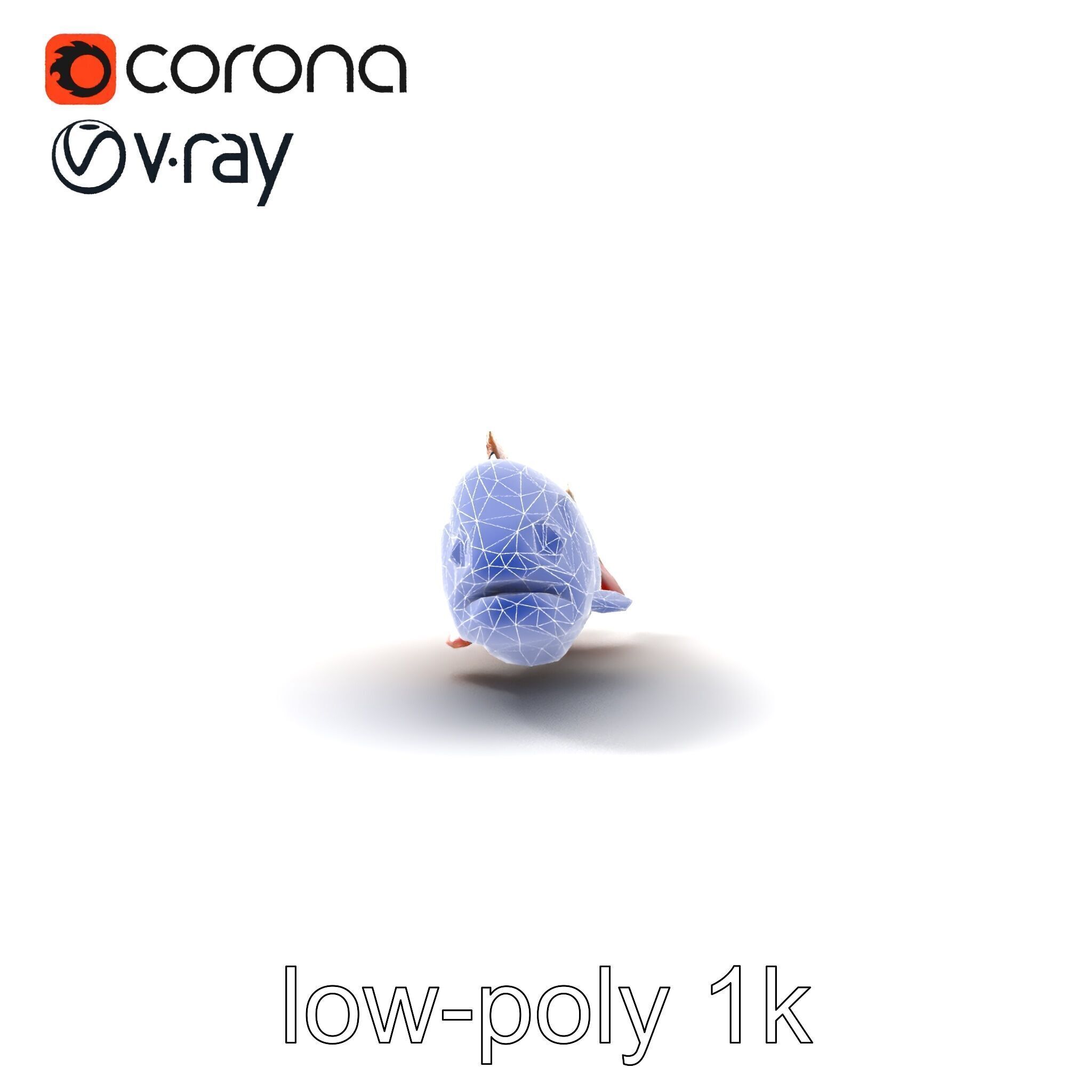 Brown Trout Realistic Fish 3D Model Pack Low-poly 3D model_28