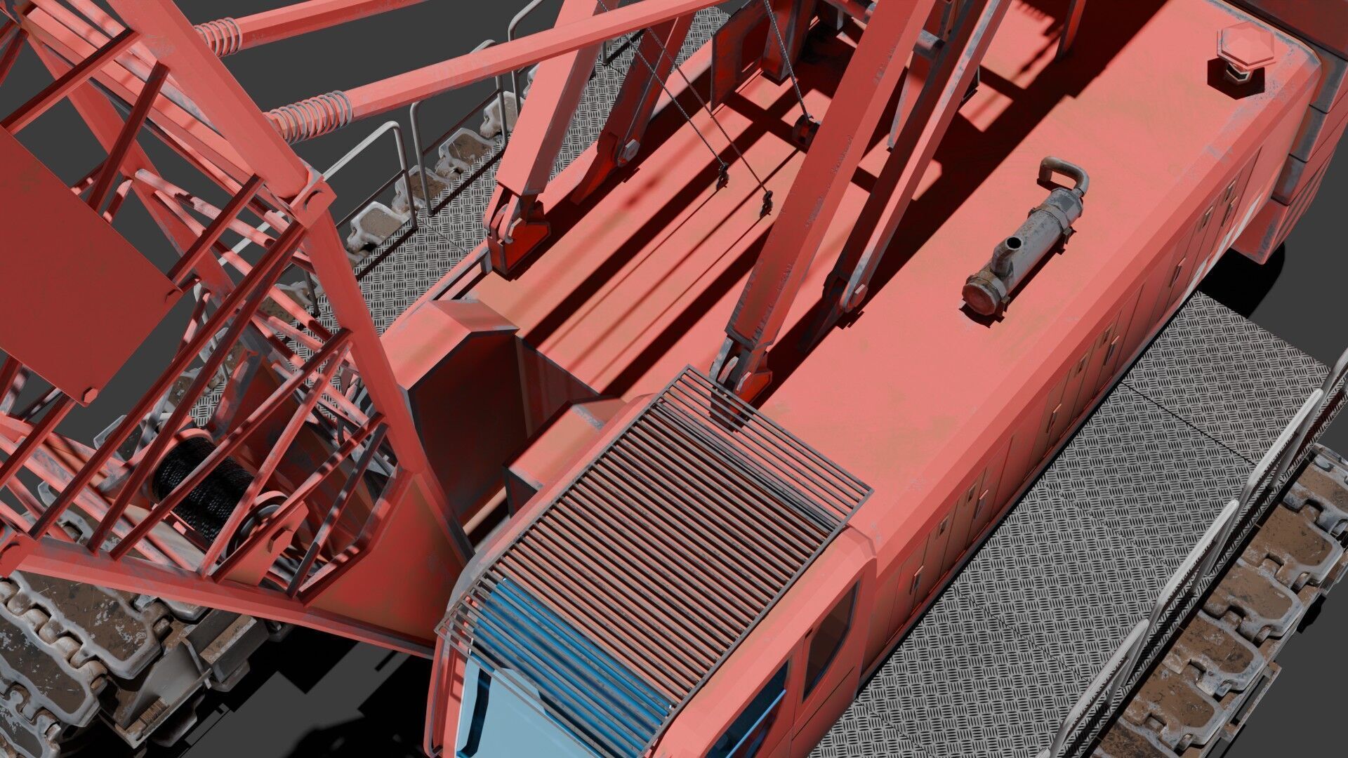 Crawler Crane  3D model_10