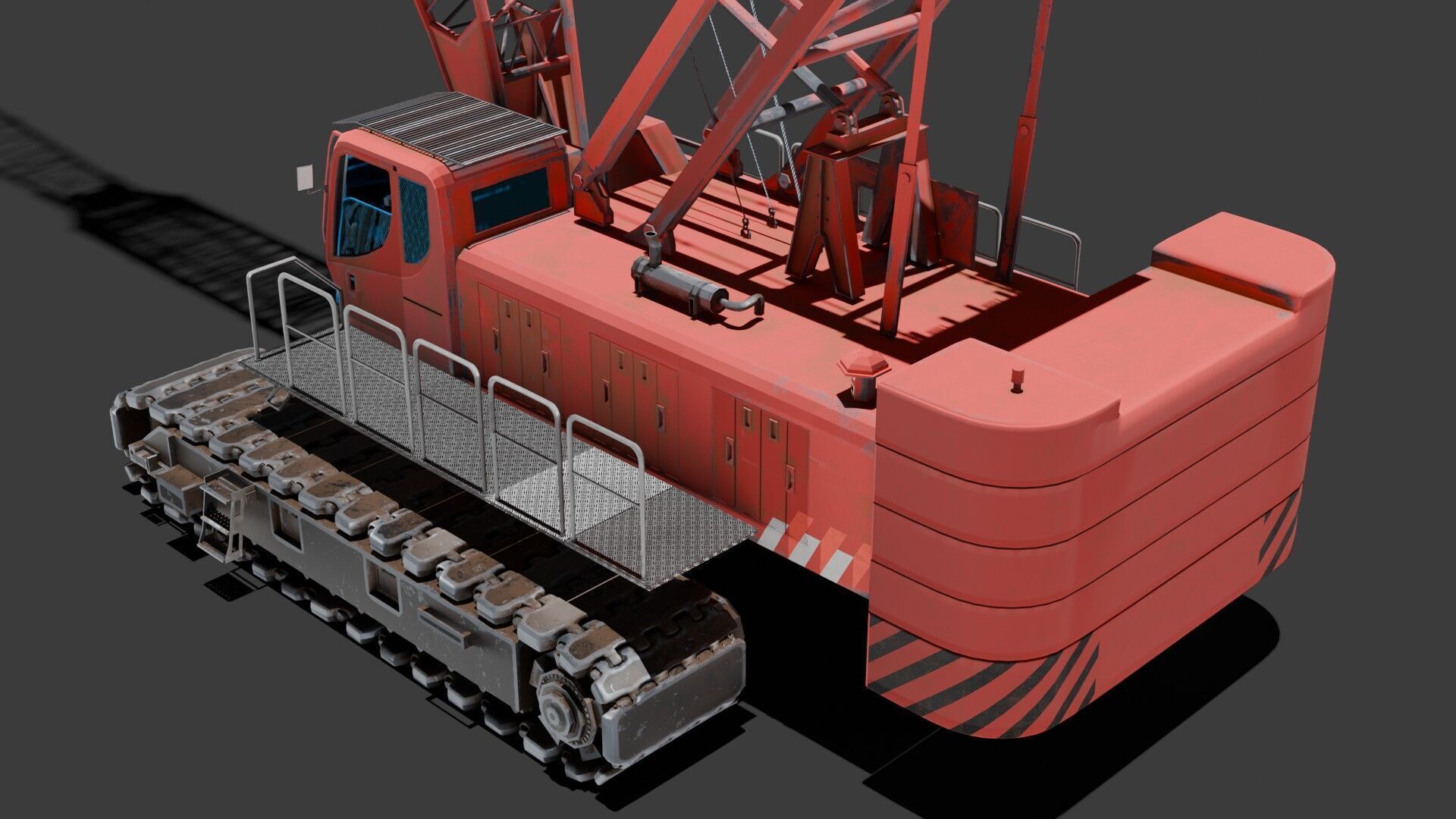 Crawler Crane  3D model_4
