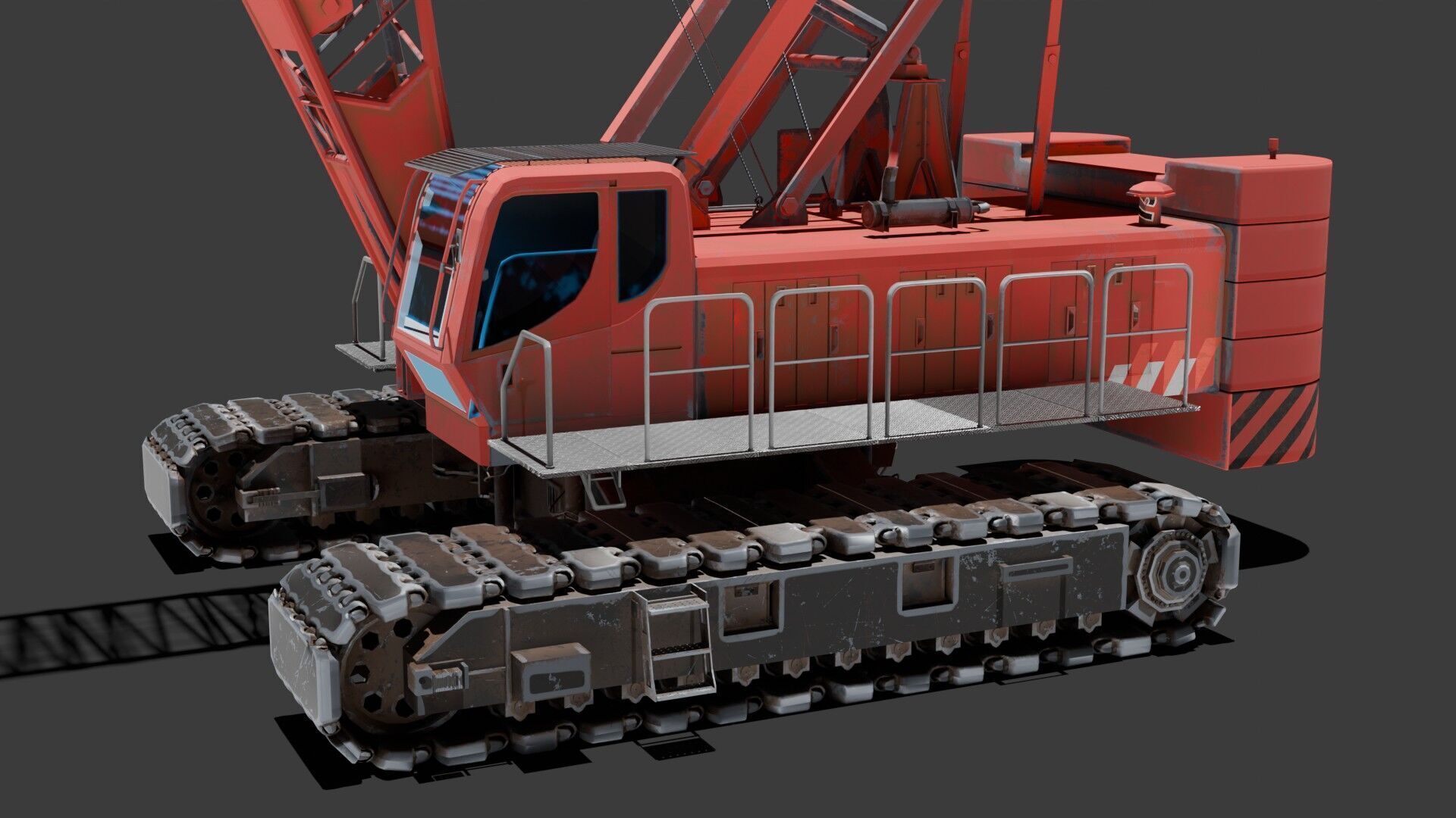 Crawler Crane  3D model_2