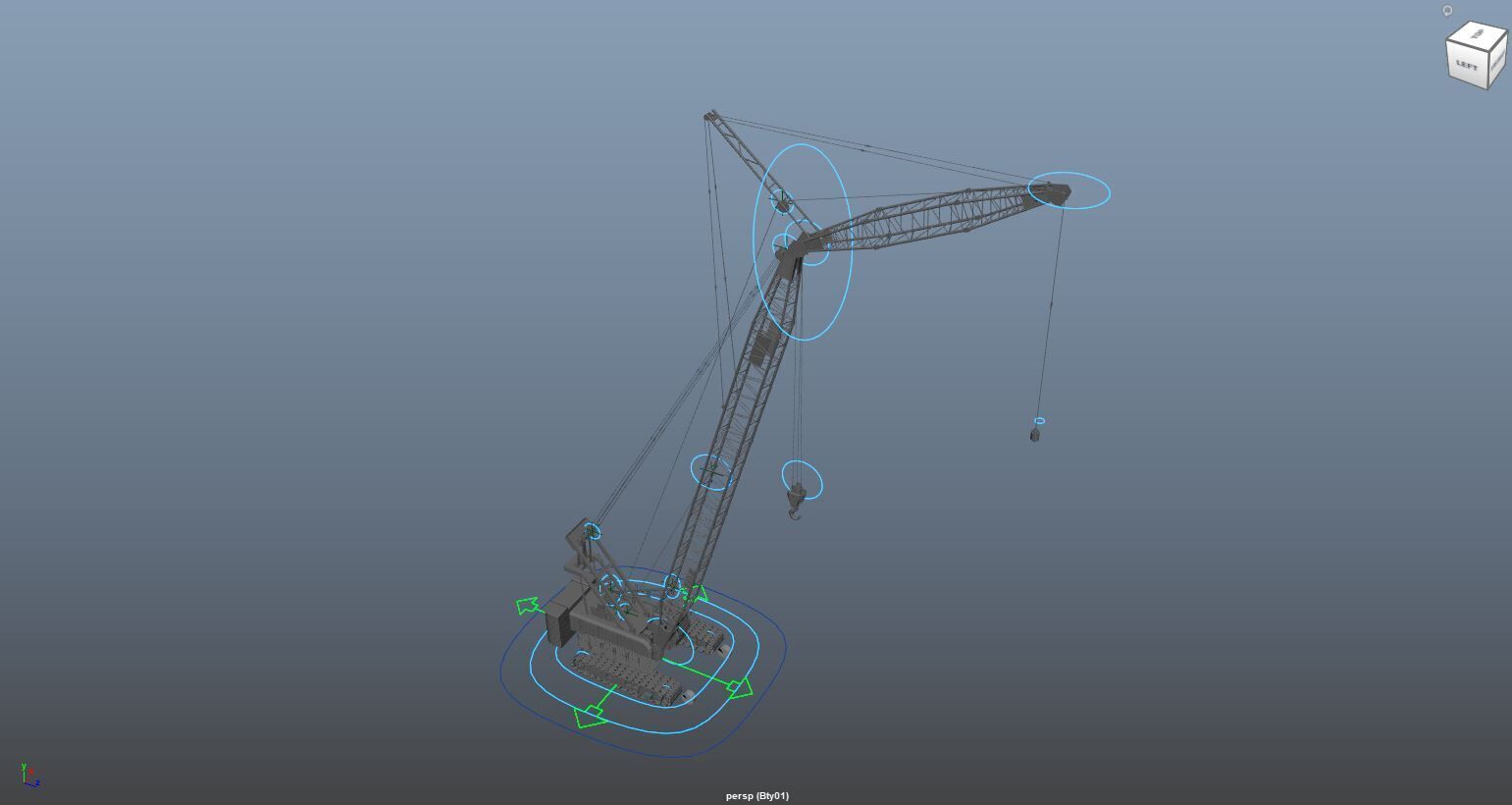 Crawler Crane  3D model_1
