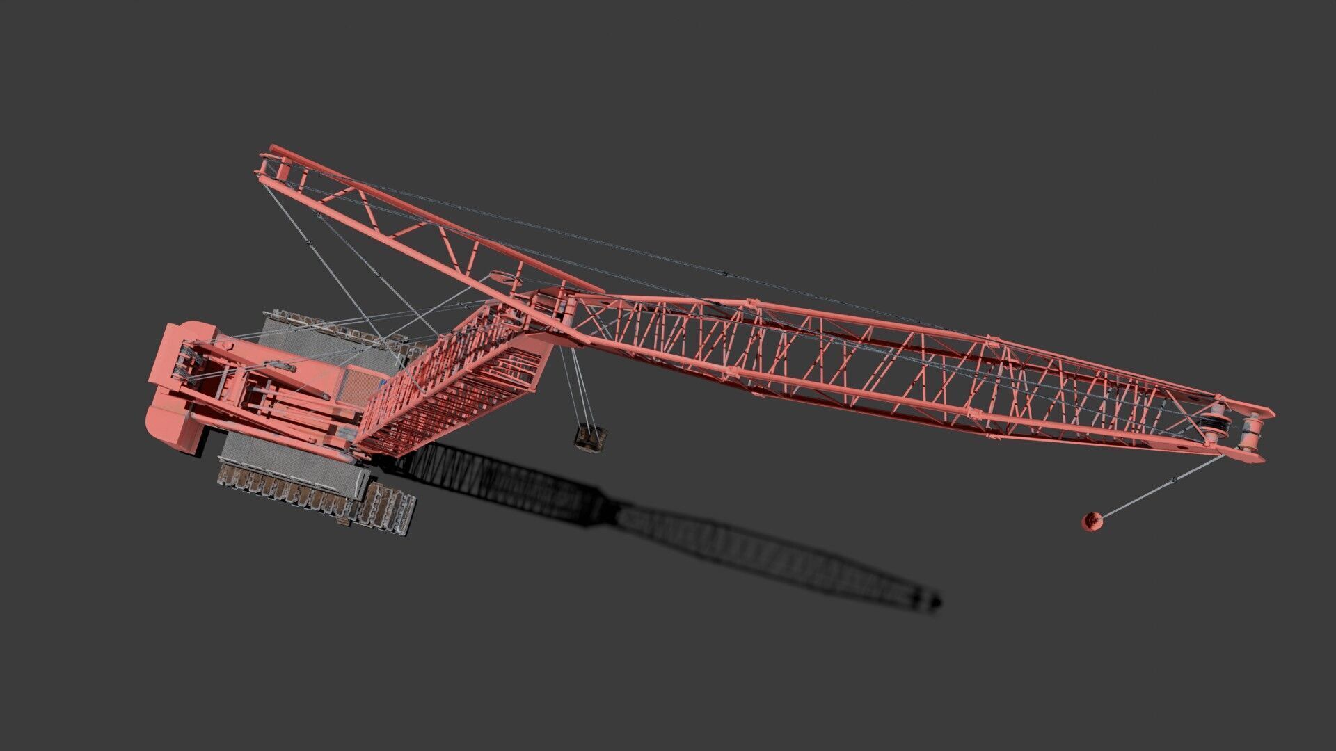 Crawler Crane  3D model_7