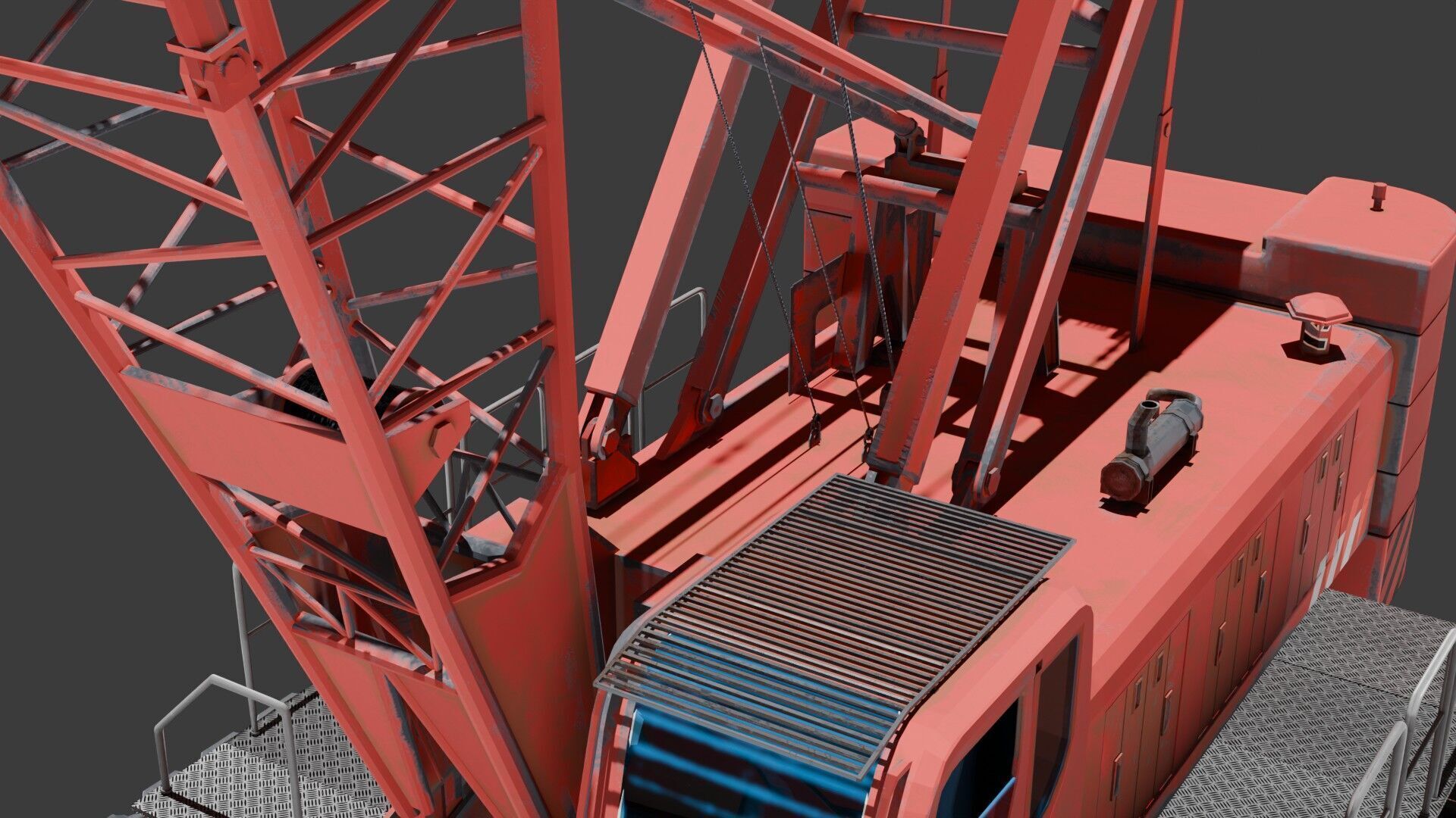Crawler Crane  3D model_12