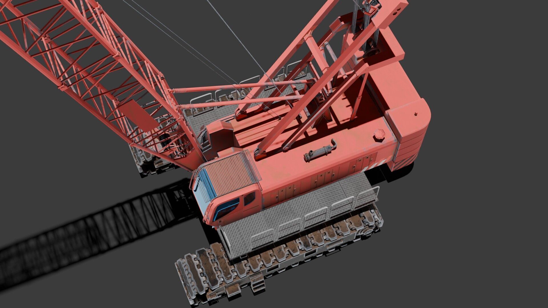 Crawler Crane  3D model_5