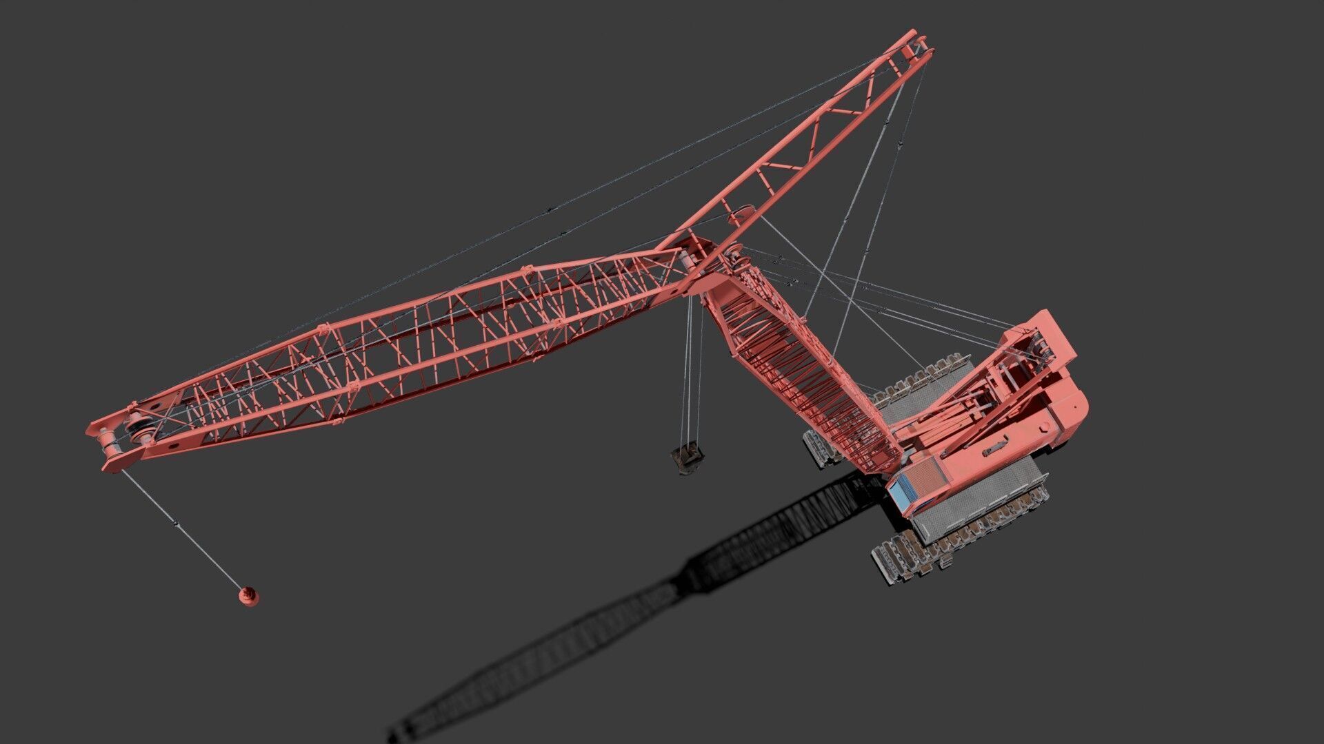 Crawler Crane  3D model_8