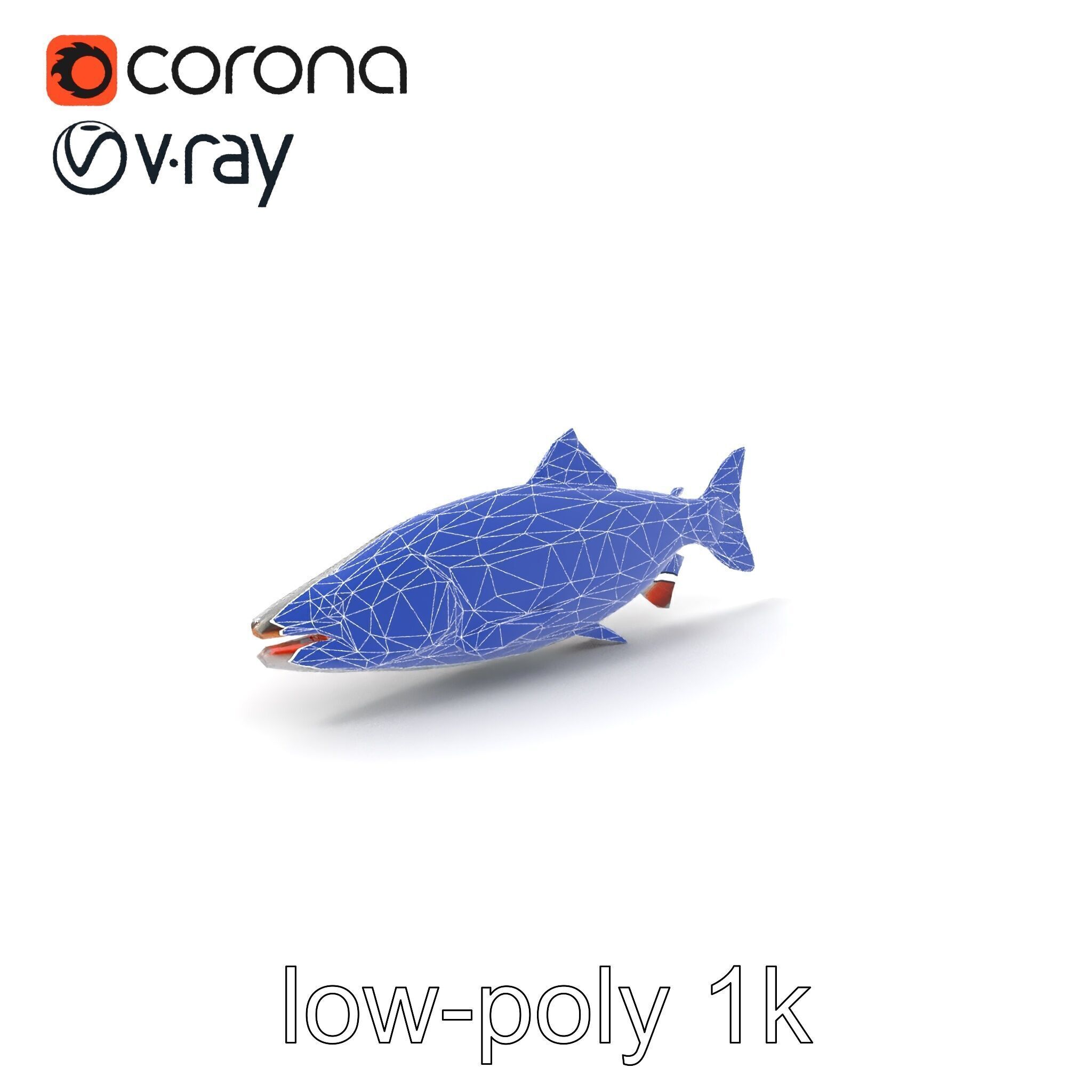 Steelhead Trout Migration Motion model pack Low-poly 3D model_6