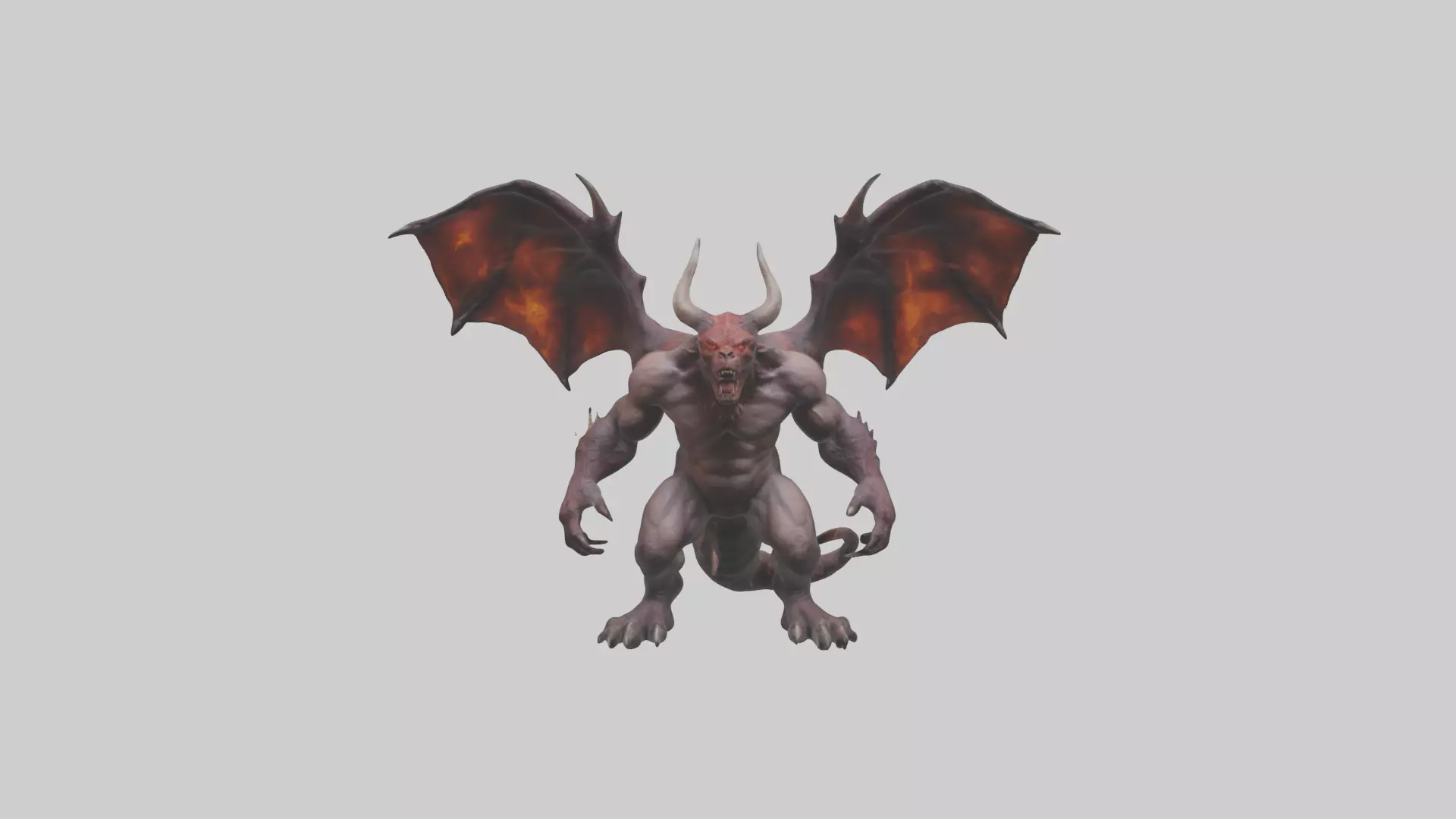 Infernal Beast Model Low-poly 3D model_0