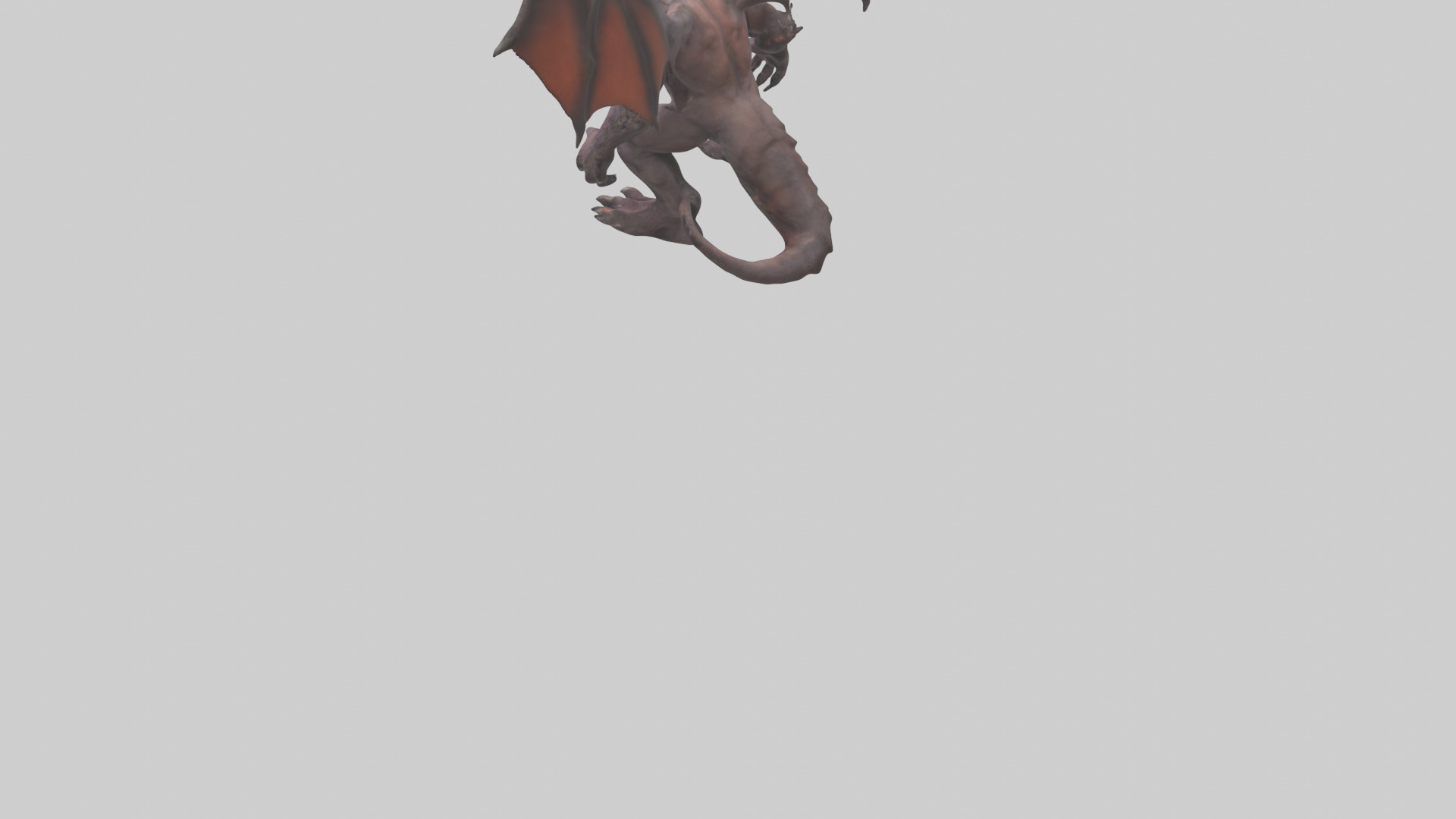 Infernal Beast Model Low-poly 3D model_5