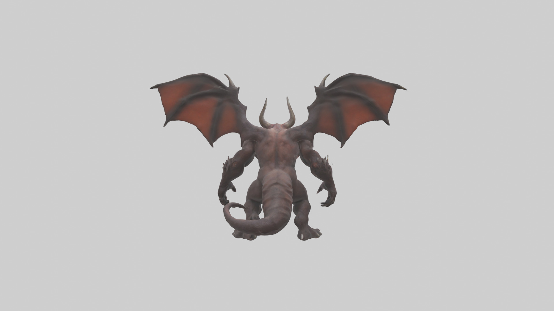 Infernal Beast Model Low-poly 3D model_2