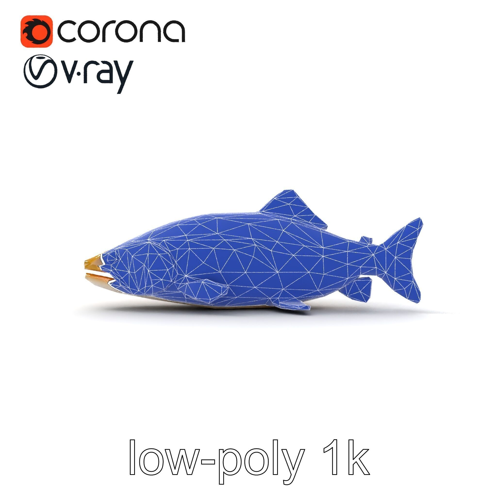 Bull Trout Realistic Model Pack Low-poly 3D model_27