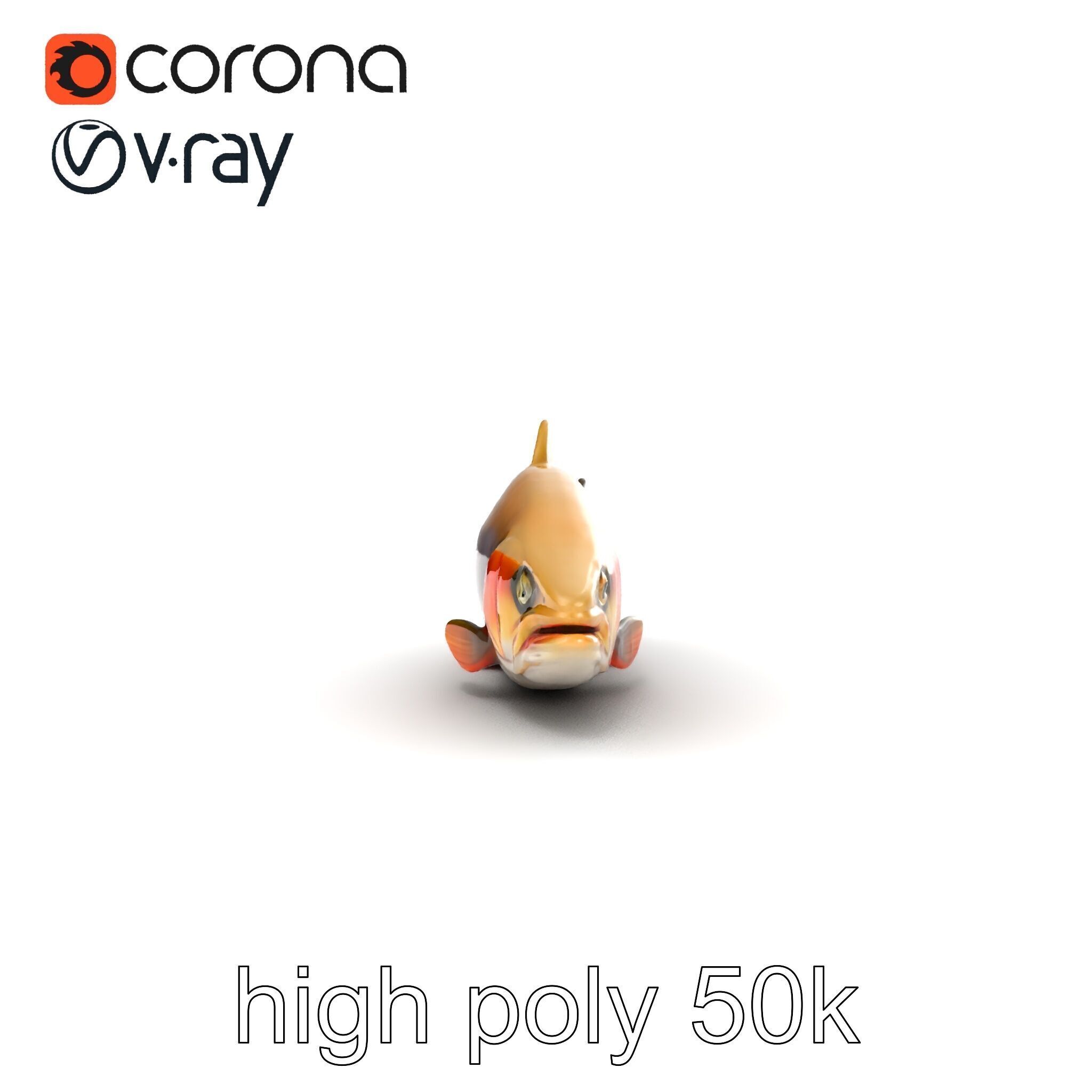 Bull Trout Realistic Model Pack Low-poly 3D model_24