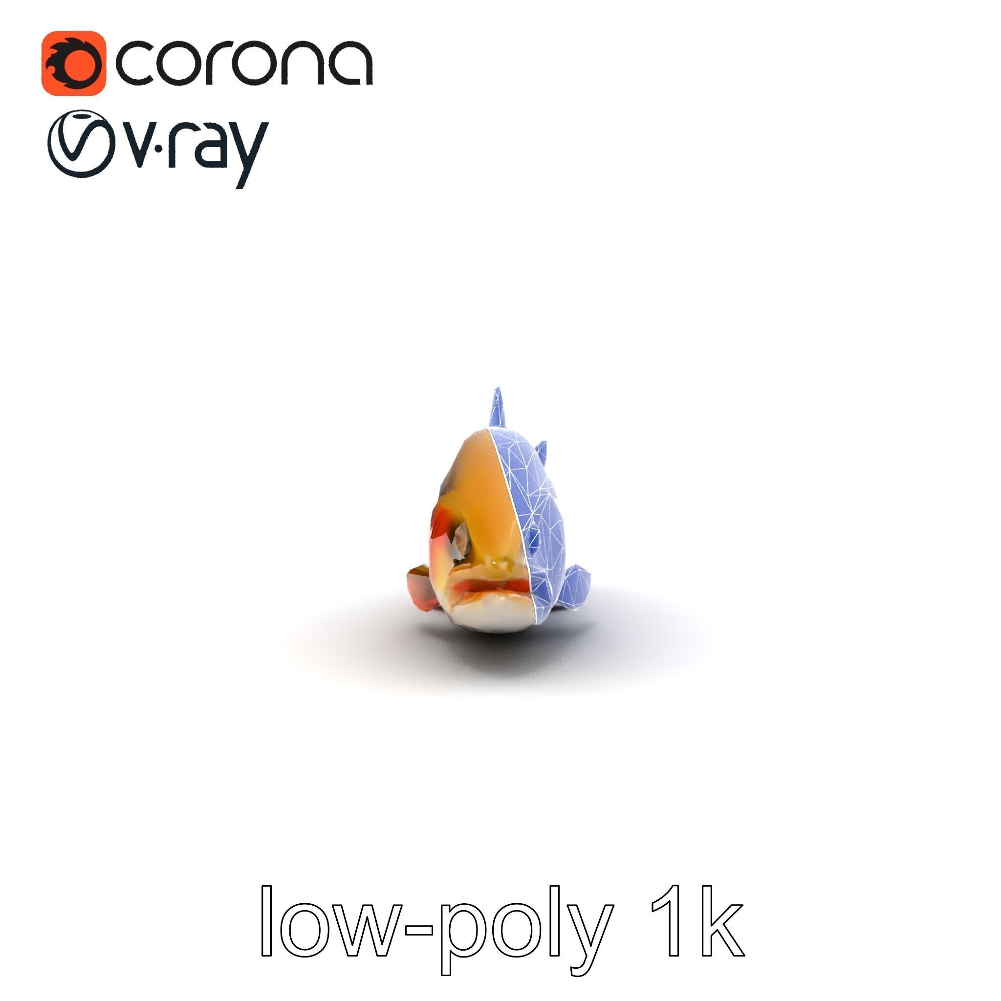 Bull Trout Realistic Model Pack Low-poly 3D model_15