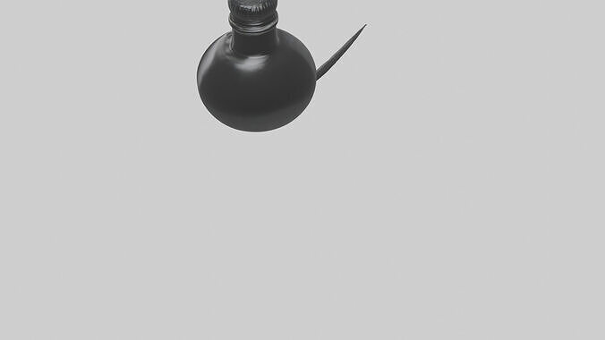 Ink Bottle model Low-poly 3D model 4