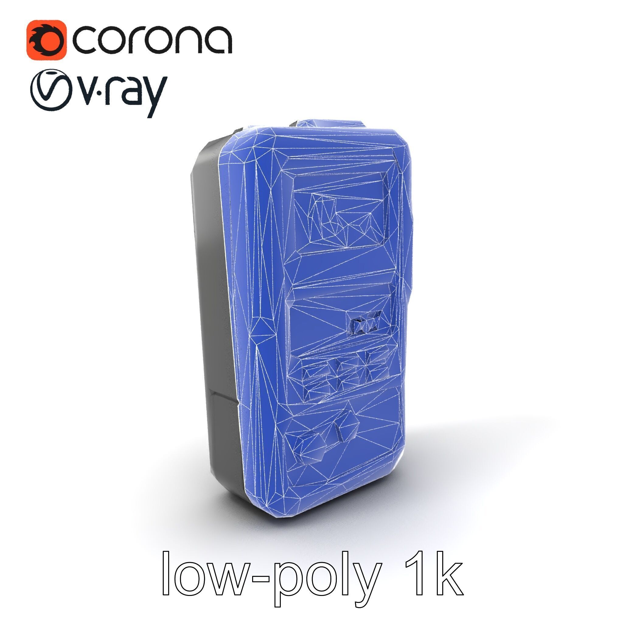 Handheld Light Meter Responsive Touch model pack Low-poly 3D model_7