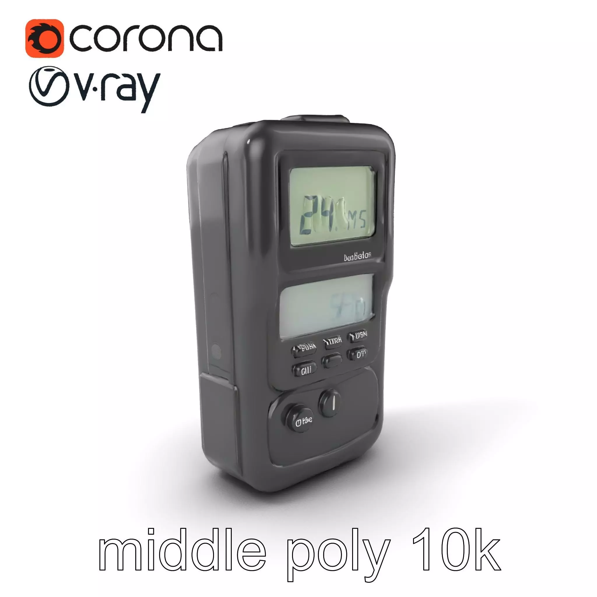 Handheld Light Meter Responsive Touch model pack Low-poly 3D model_0
