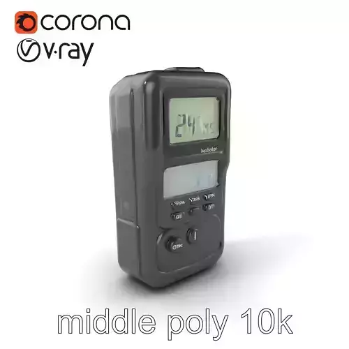 Handheld Light Meter Responsive Touch model pack Low-poly 3D model