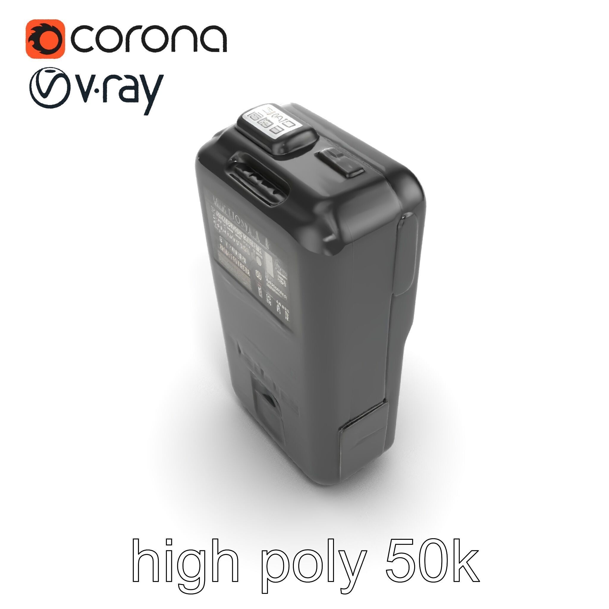 Handheld Light Meter Responsive Touch model pack Low-poly 3D model_14