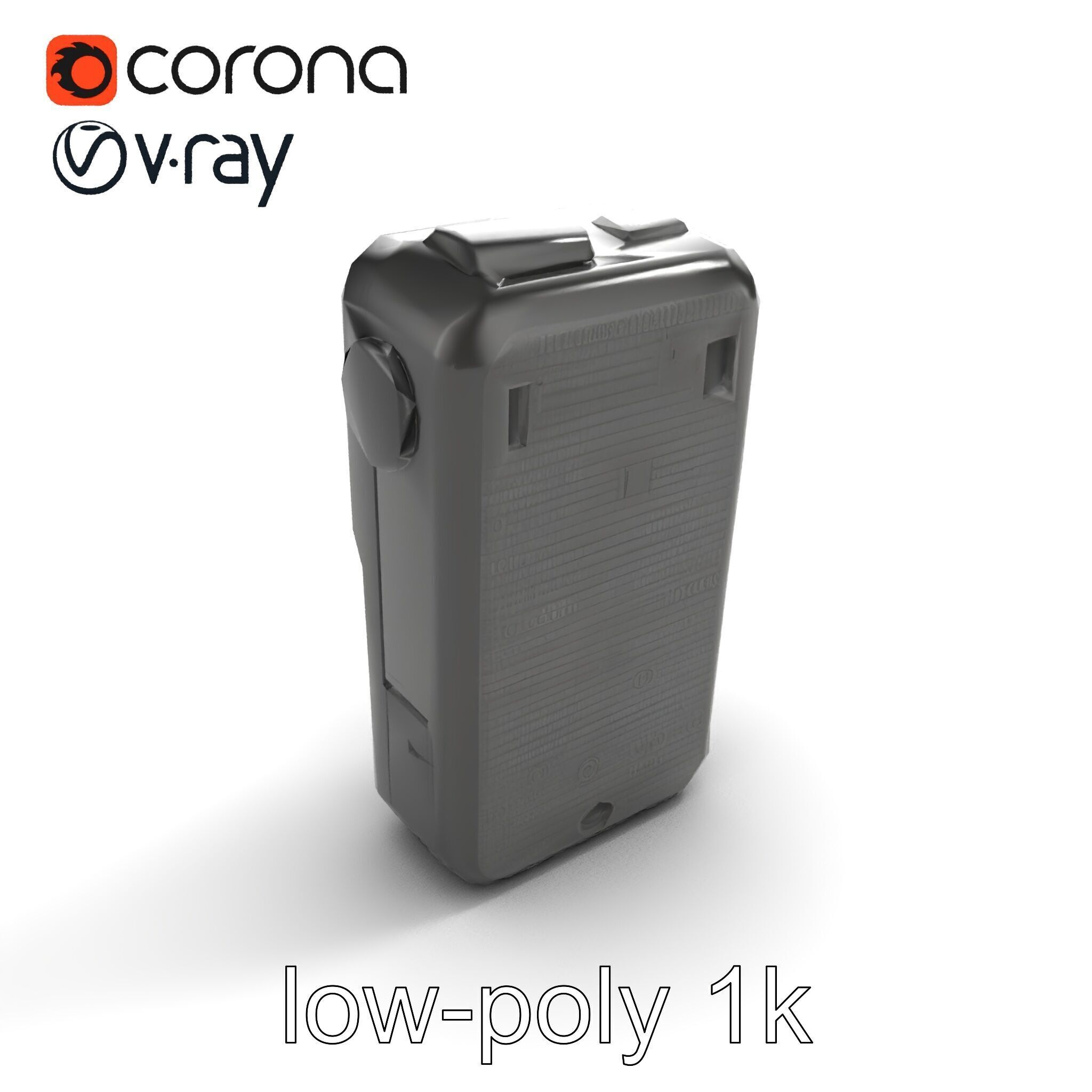 Handheld Light Meter Responsive Touch model pack Low-poly 3D model_9