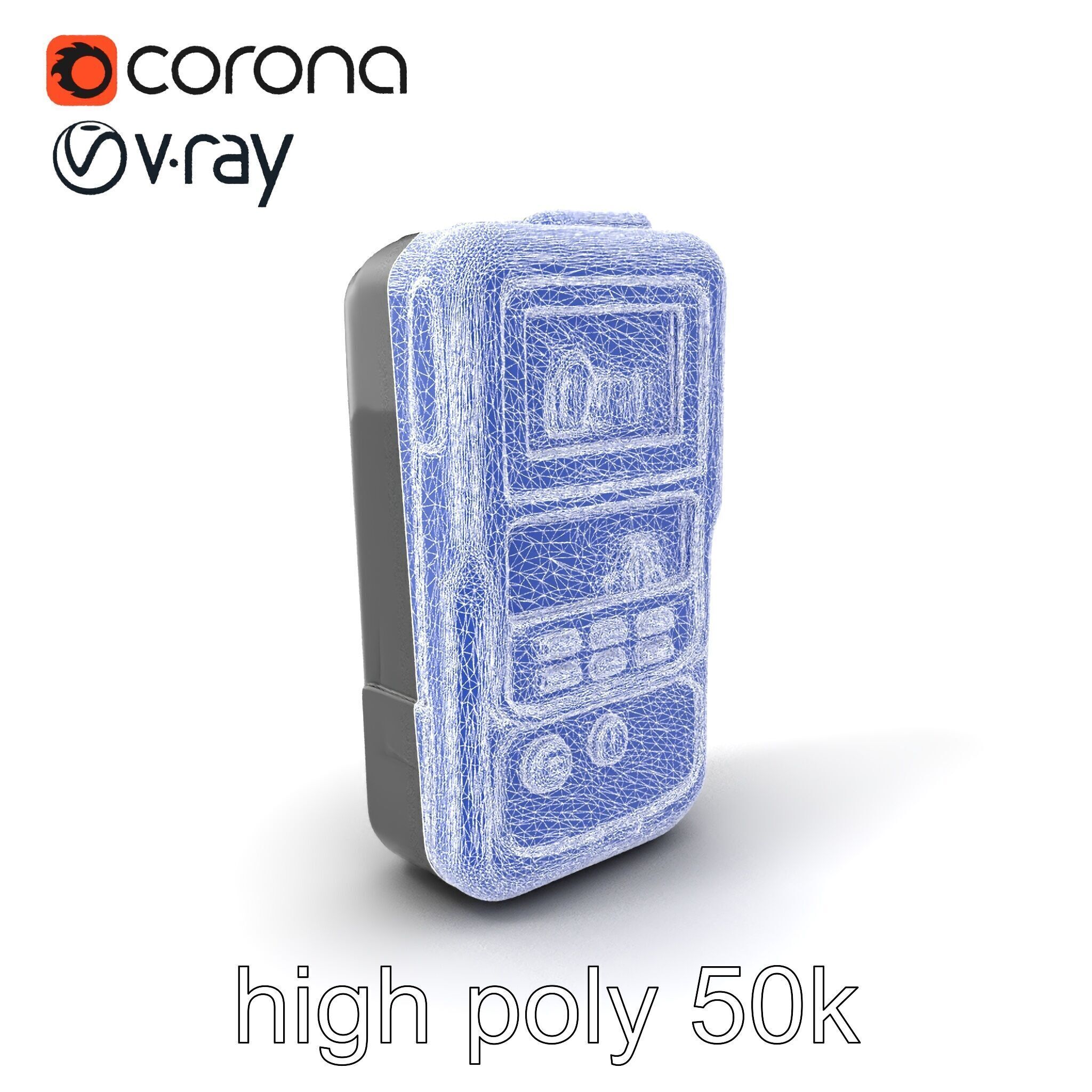 Handheld Light Meter Responsive Touch model pack Low-poly 3D model_10