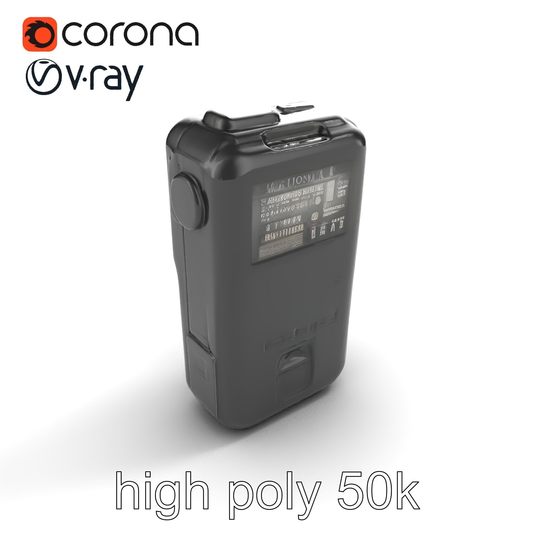 Handheld Light Meter Responsive Touch model pack Low-poly 3D model_13