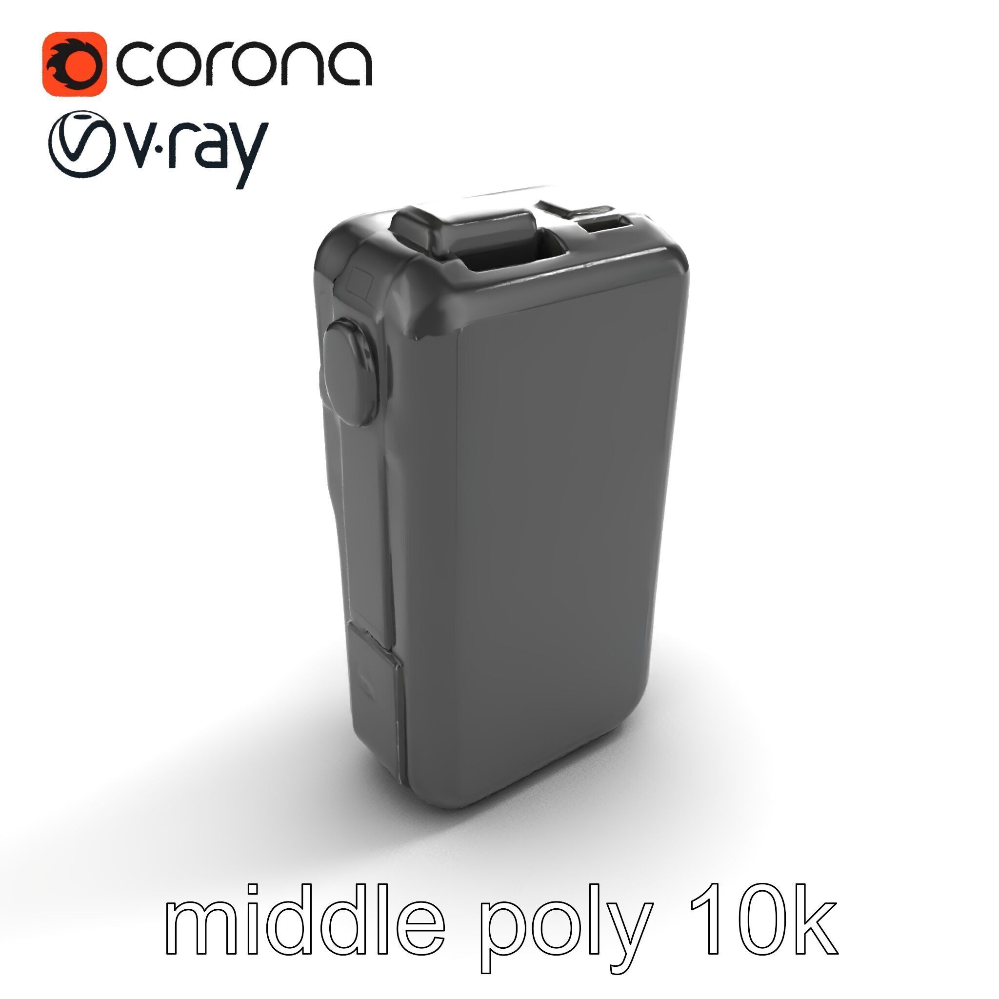 Handheld Light Meter Responsive Touch model pack Low-poly 3D model_8