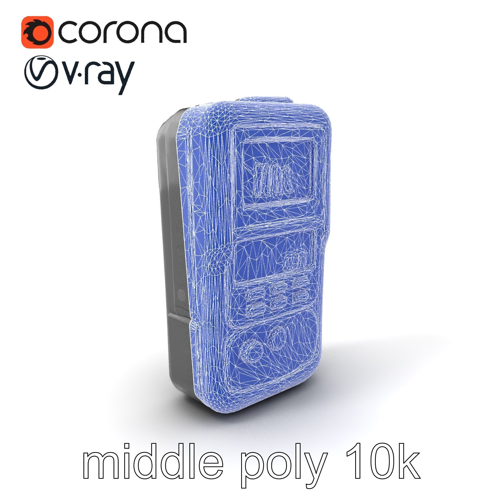 Handheld Light Meter Responsive Touch model pack Low-poly 3D model_6