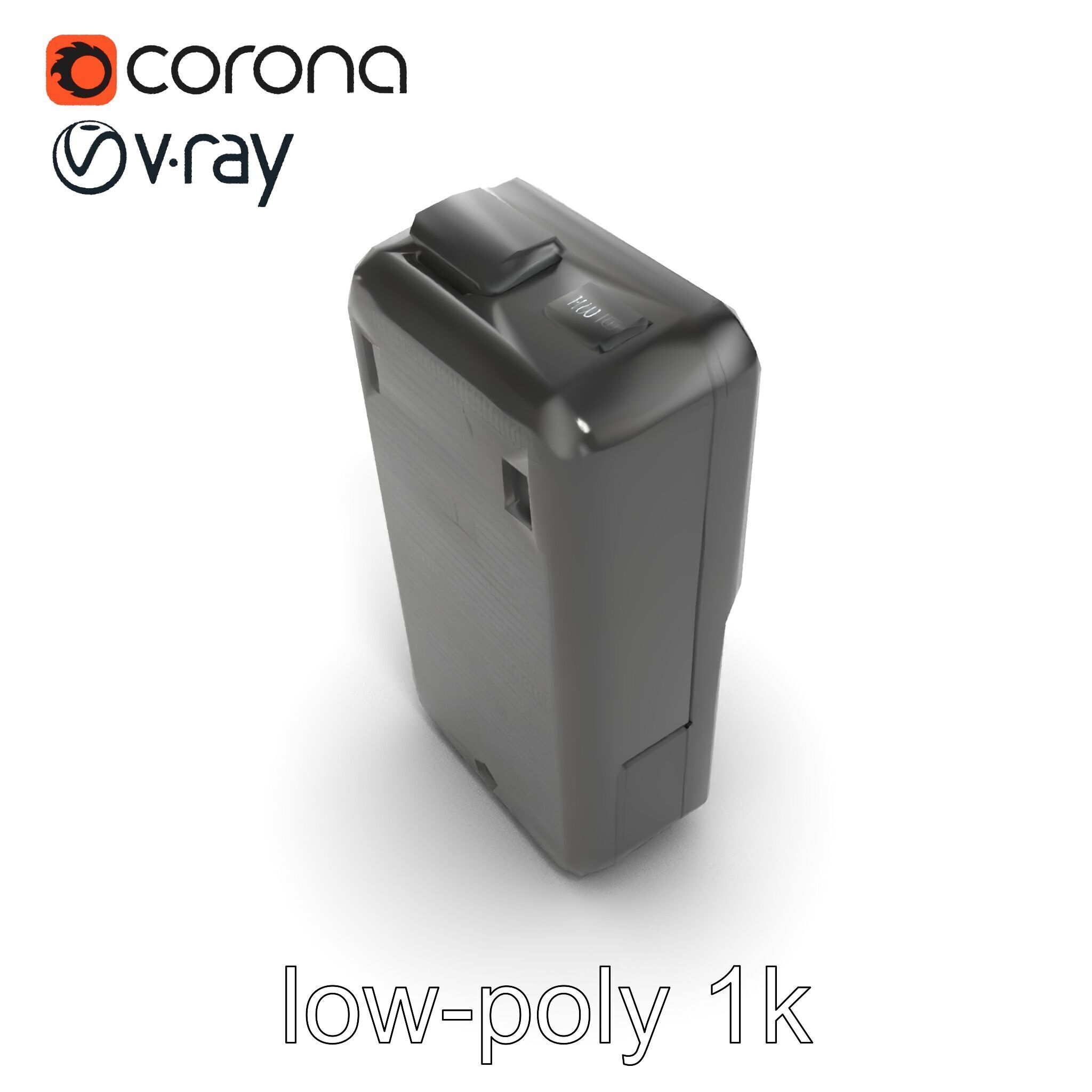 Handheld Light Meter Responsive Touch model pack Low-poly 3D model_15