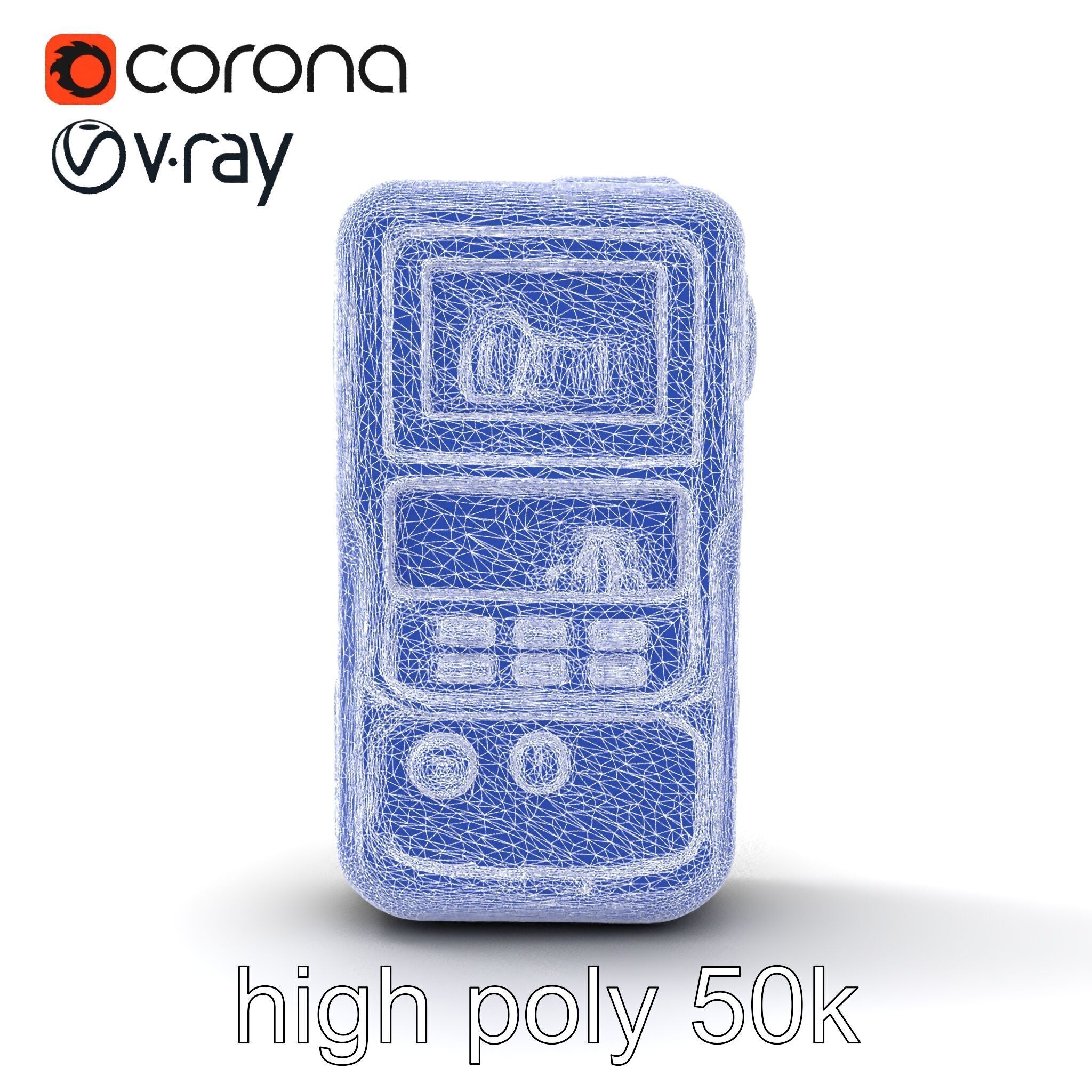 Handheld Light Meter Responsive Touch model pack Low-poly 3D model_32