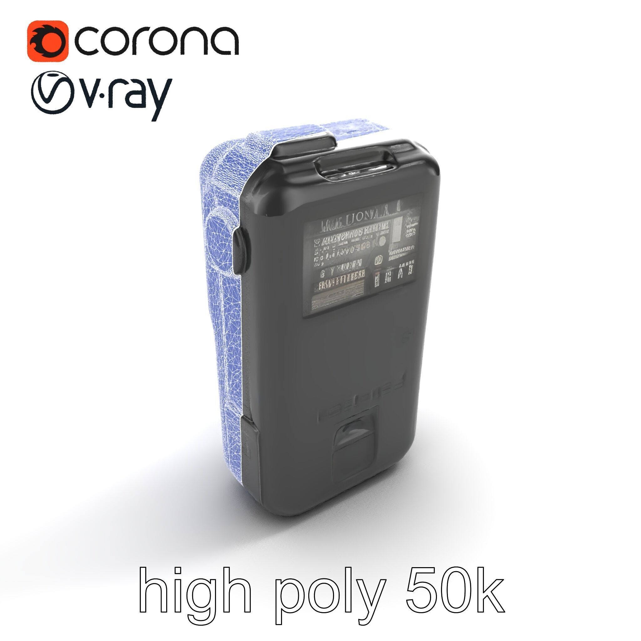 Handheld Light Meter Responsive Touch model pack Low-poly 3D model_27