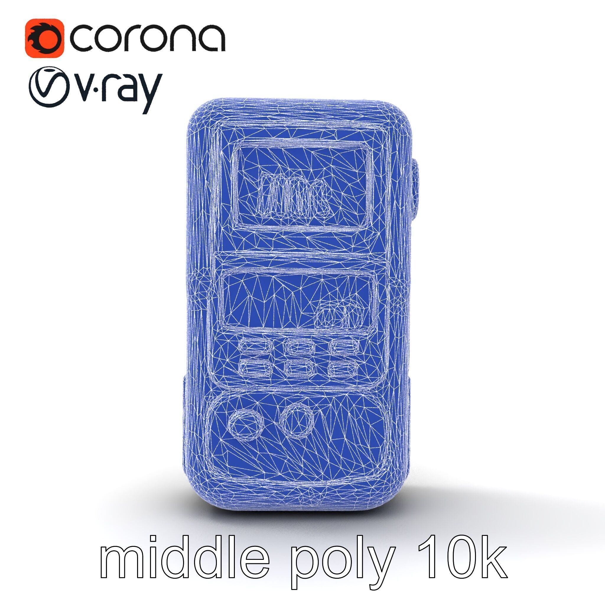 Handheld Light Meter Responsive Touch model pack Low-poly 3D model_30