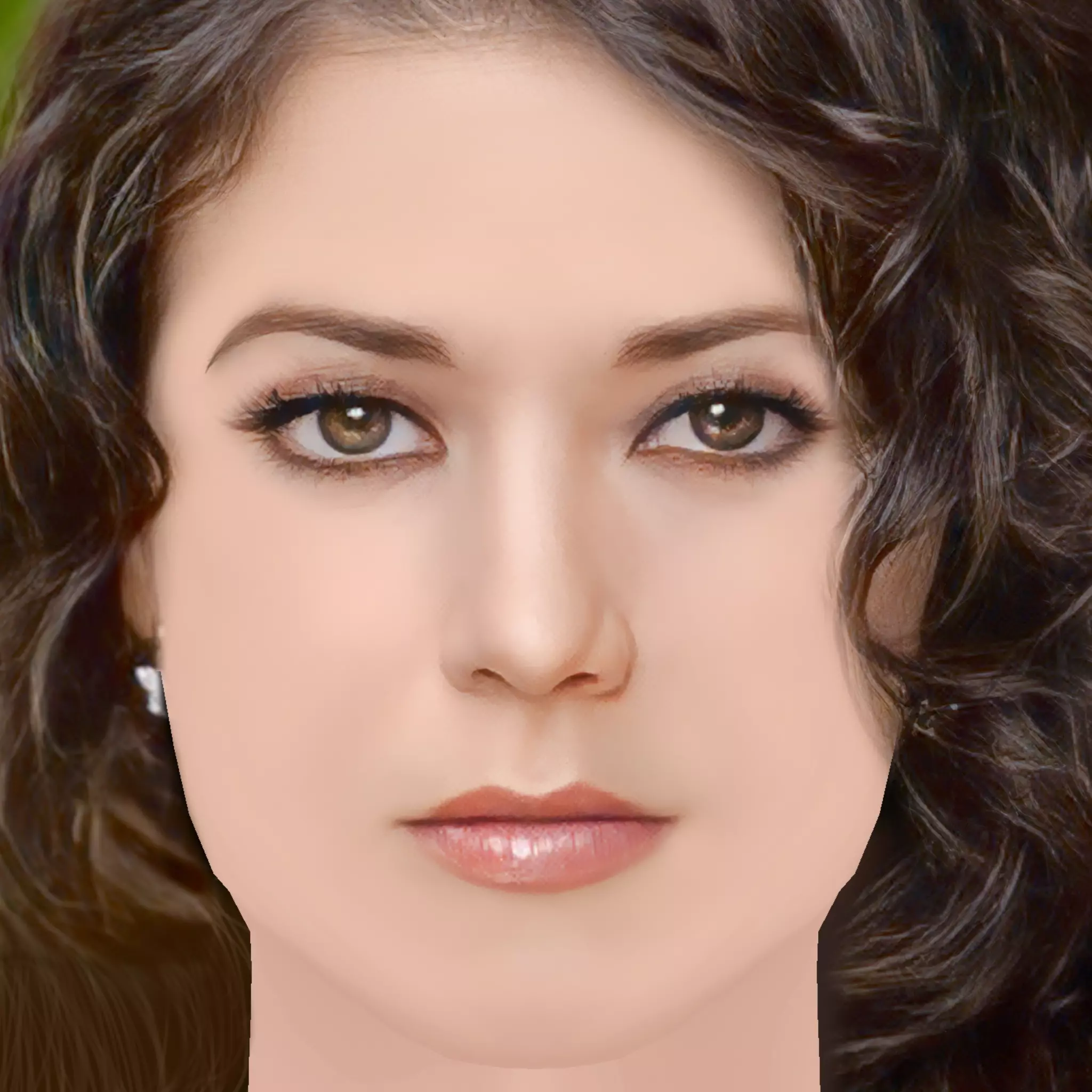 Fernanda Castillo Head - No Hair - Low poly head for game Low-poly 3D model