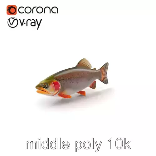 Lahontan Cutthroat Trout Lifelike Model Pack