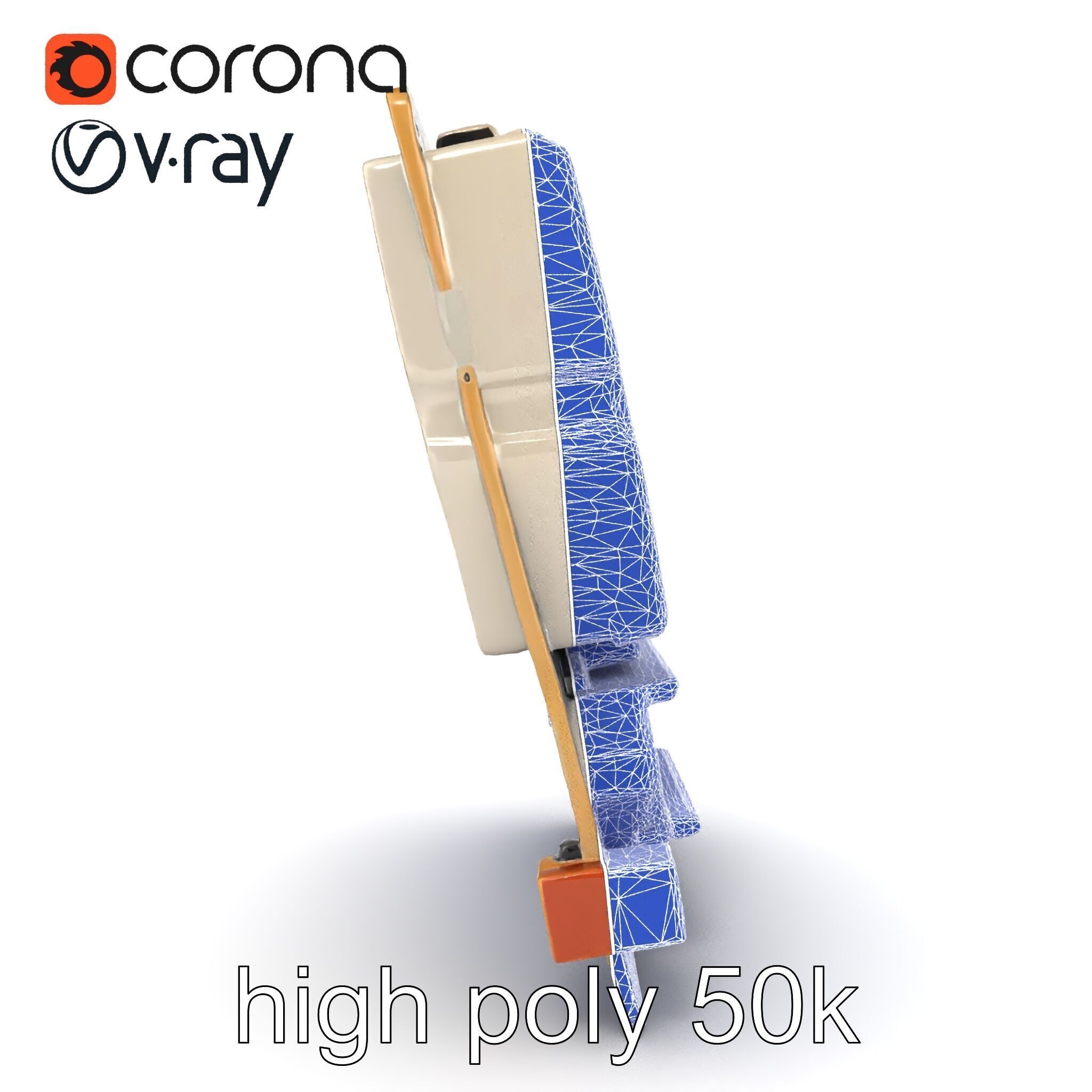 Designer Motherboard with Rose Gold Trim model pack Low-poly 3D model_22