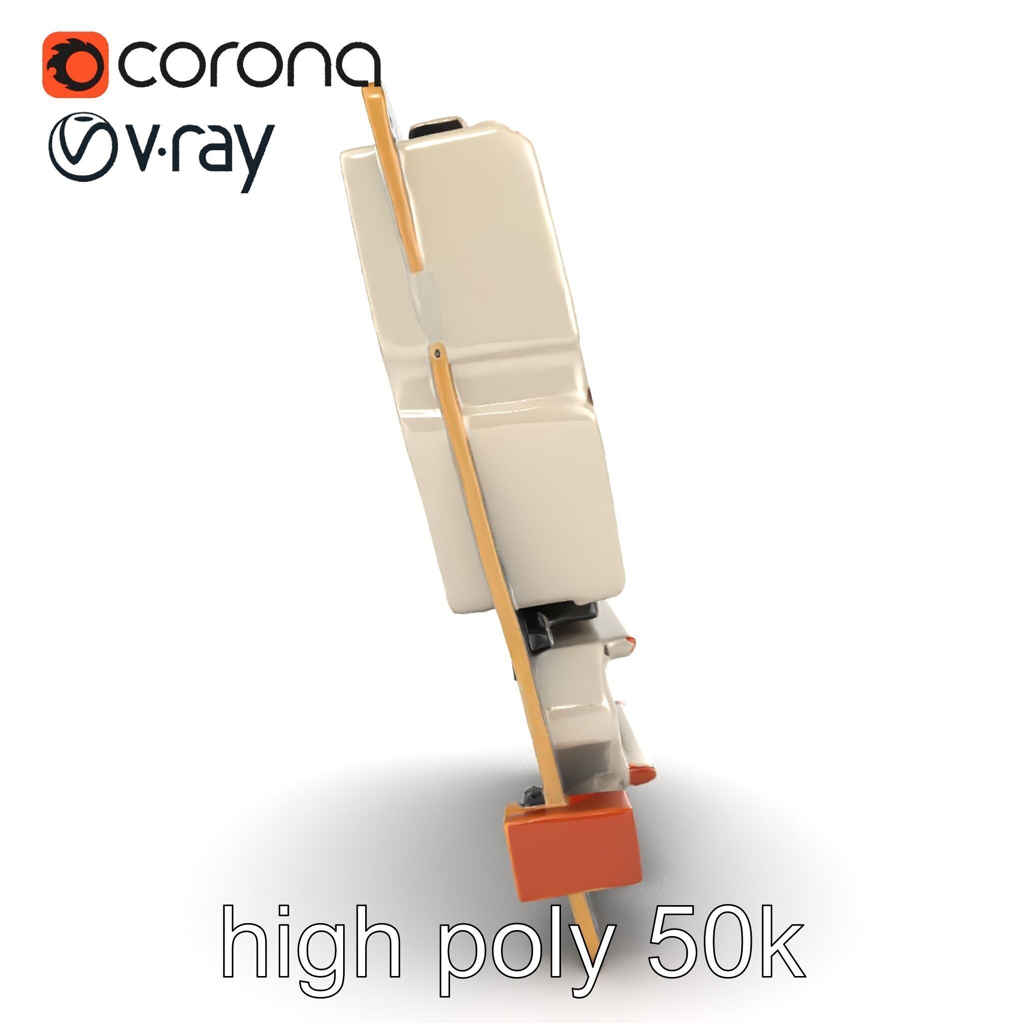 Designer Motherboard with Rose Gold Trim model pack Low-poly 3D model_14