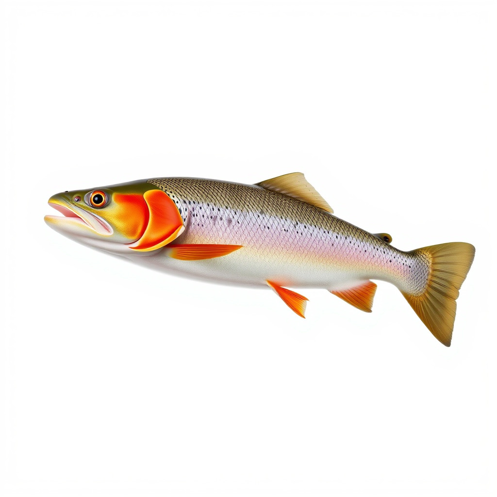 Artistic Cutthroat Trout with Detailed Markings model pack Low-poly 3D model_4