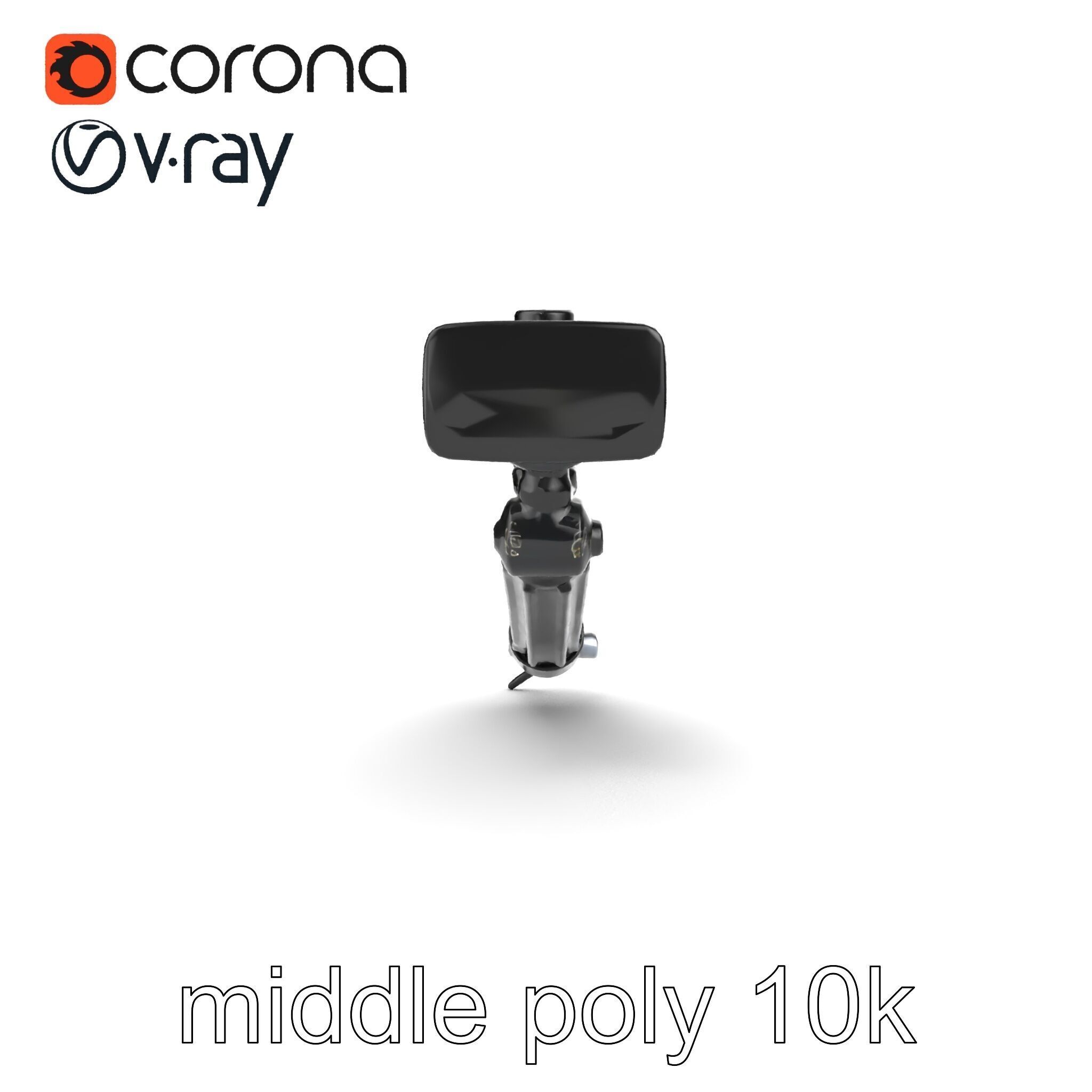 Telescopic Boom Arm Spiral Cable model pack Low-poly 3D model_23