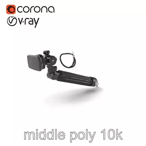 Telescopic Boom Arm Spiral Cable model pack Low-poly 3D model