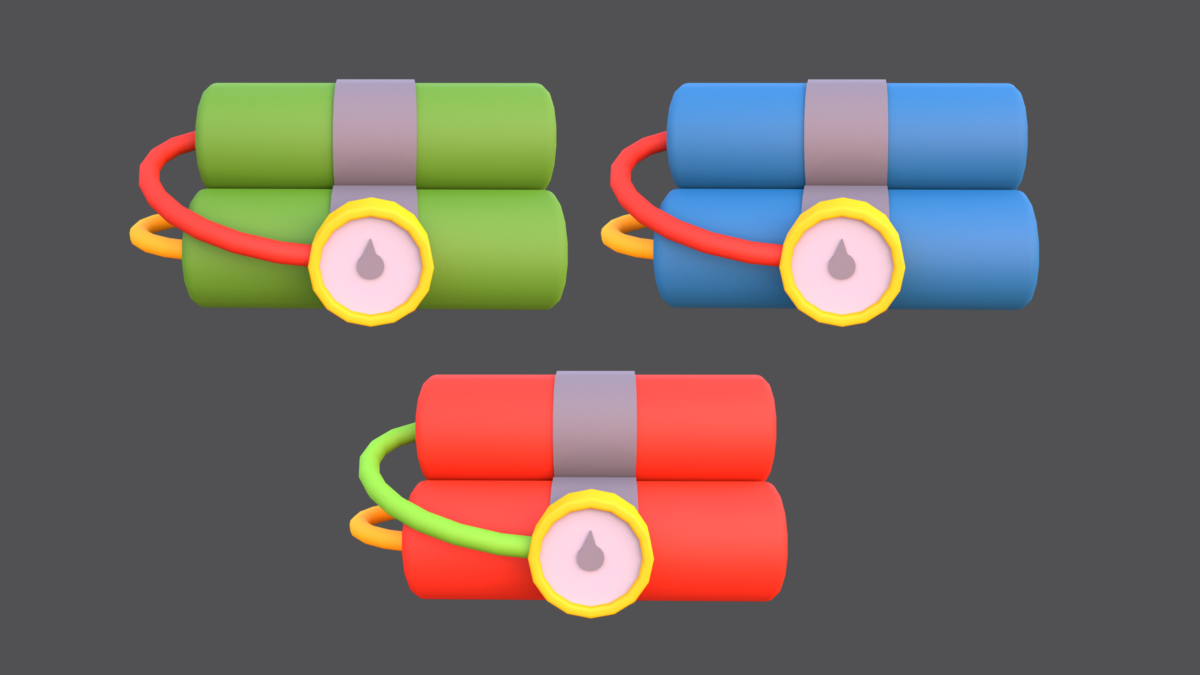 Weapons - Low Poly Weapons pack by Ake Low-poly 3D model_27