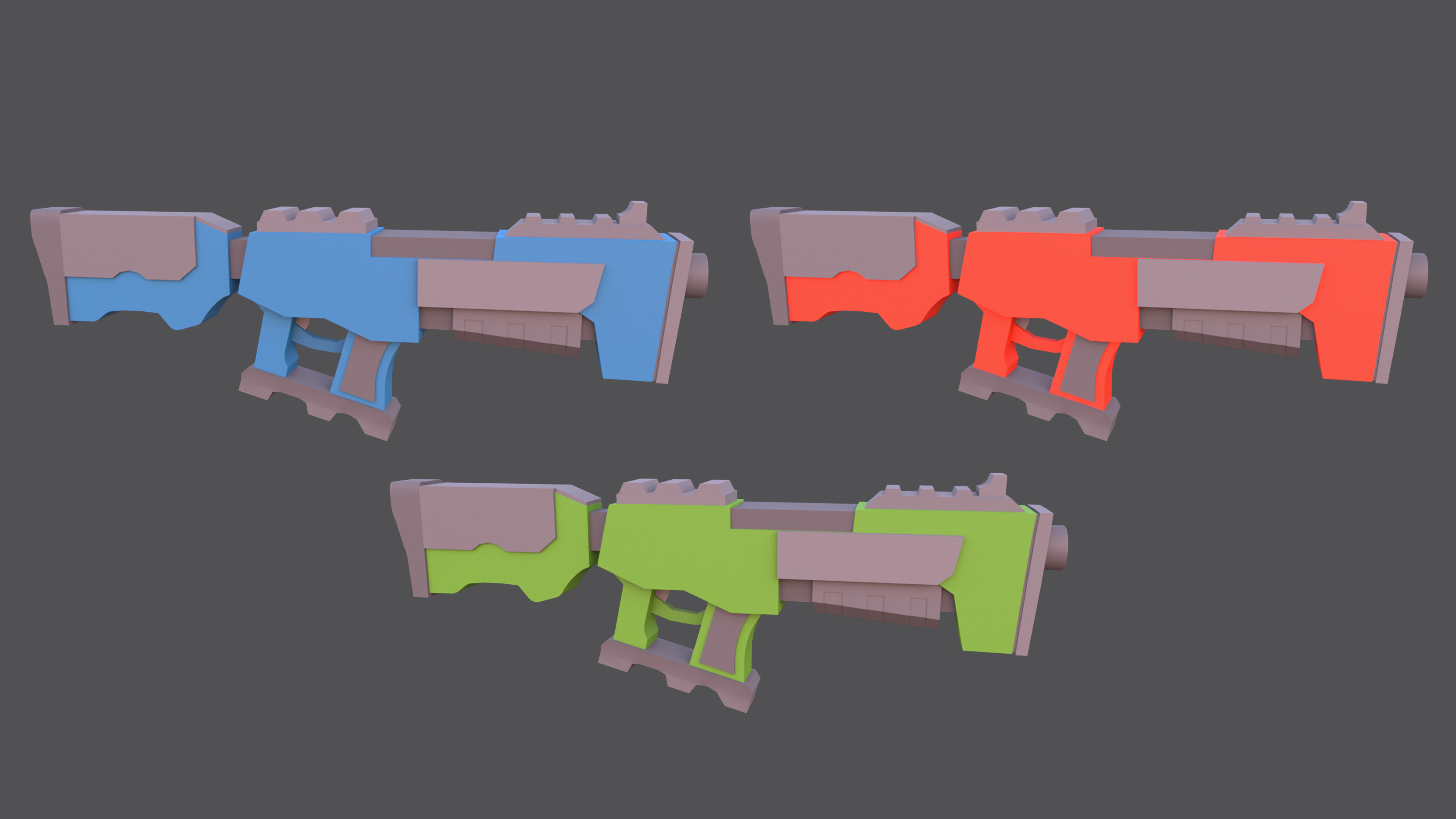 Weapons - Low Poly Weapons pack by Ake Low-poly 3D model_19