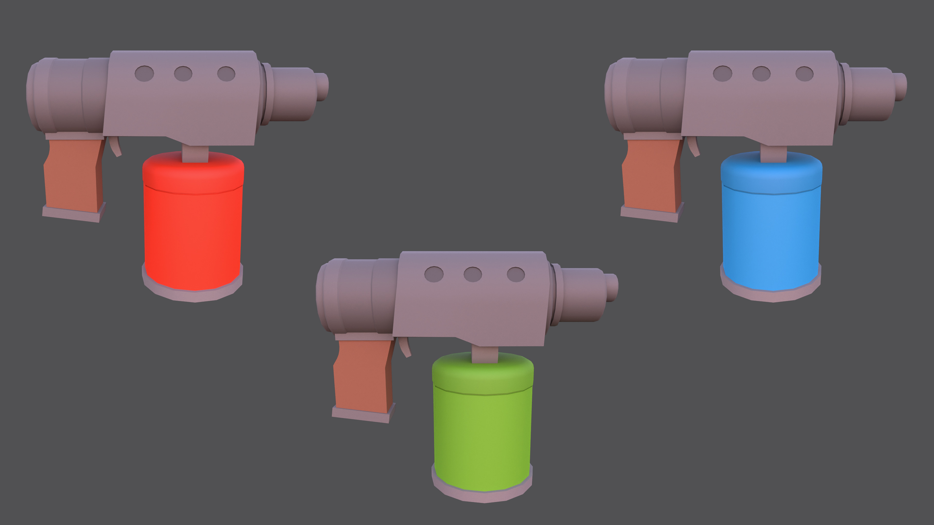 Weapons - Low Poly Weapons pack by Ake Low-poly 3D model_30