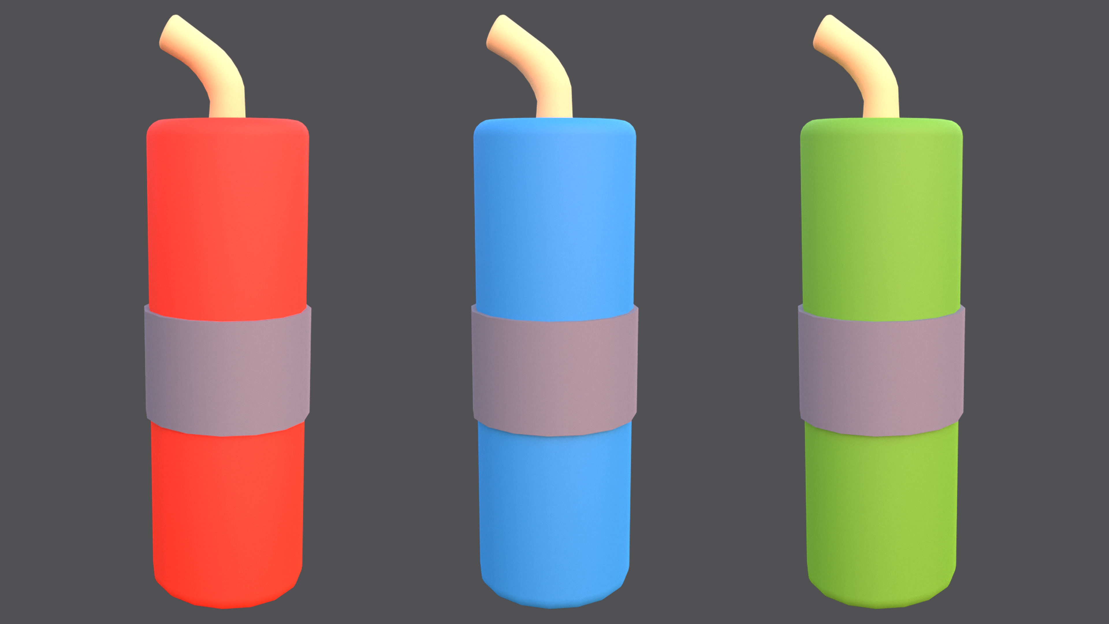 Weapons - Low Poly Weapons pack by Ake Low-poly 3D model_25